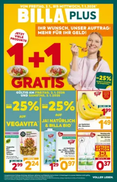 Billa Plus Flugblatt - Burgenland ab 02.01.2026 gültig