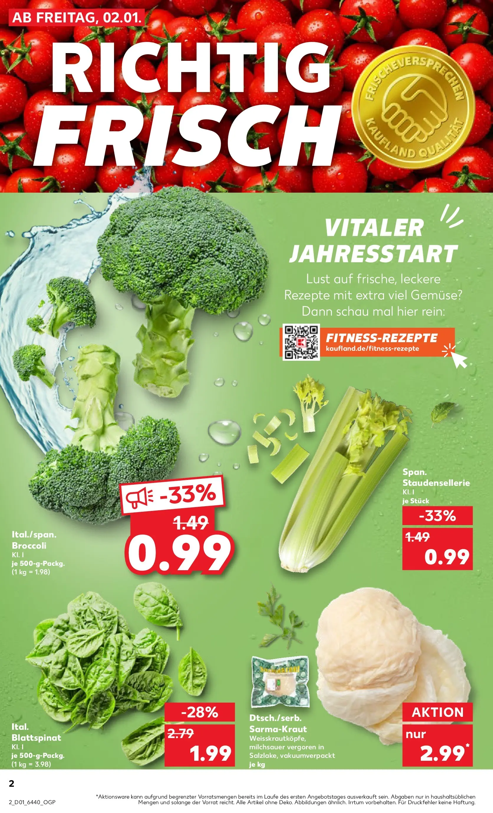 Prospekt Kaufland ab 01.01.2026 » Angebote Online zum Blättern | Seite: 2 | Produkte: Gemüse