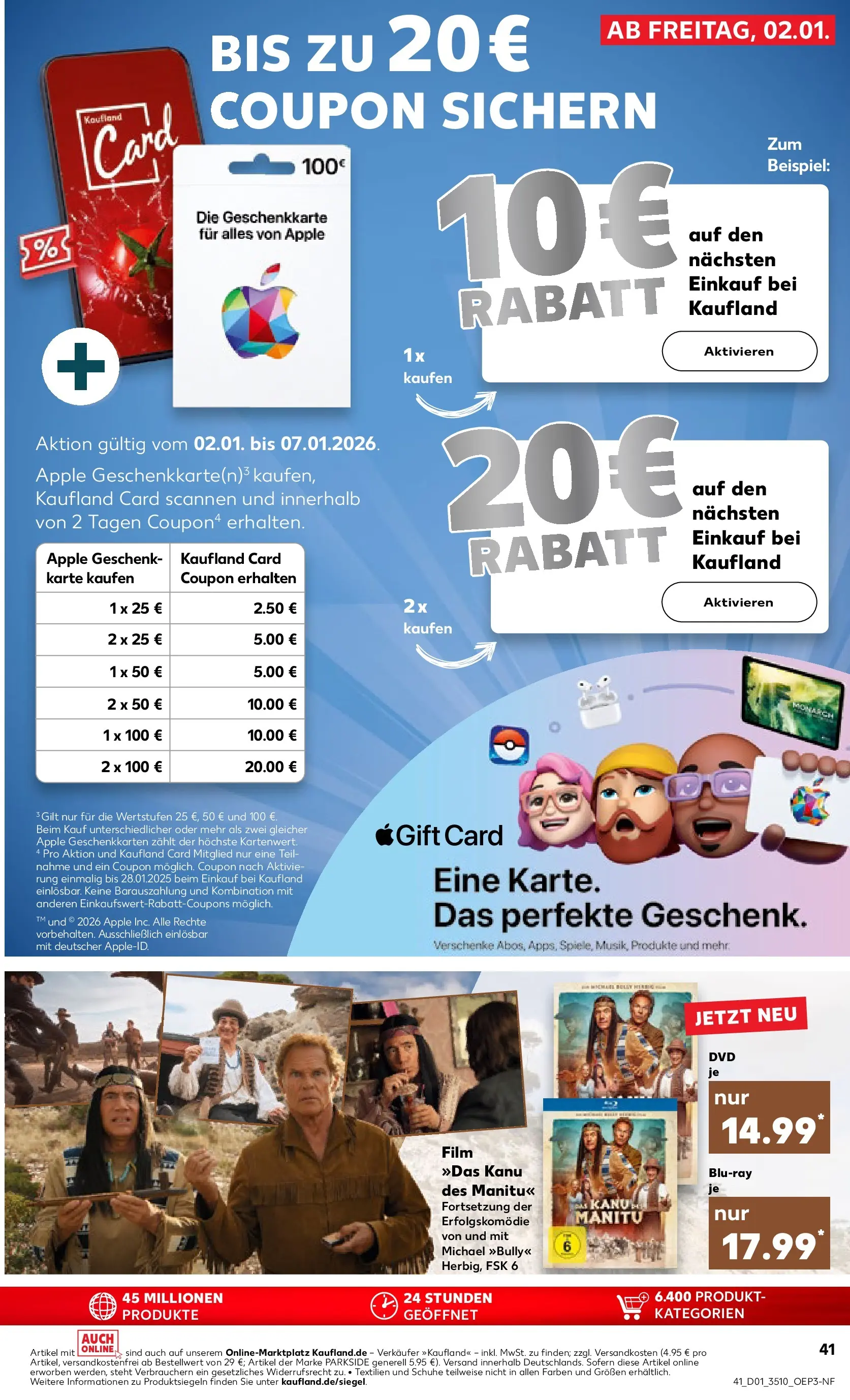 Prospekt Kaufland ab 01.01.2026 » Angebote Online zum Blättern | Seite: 41 | Produkte: Apple