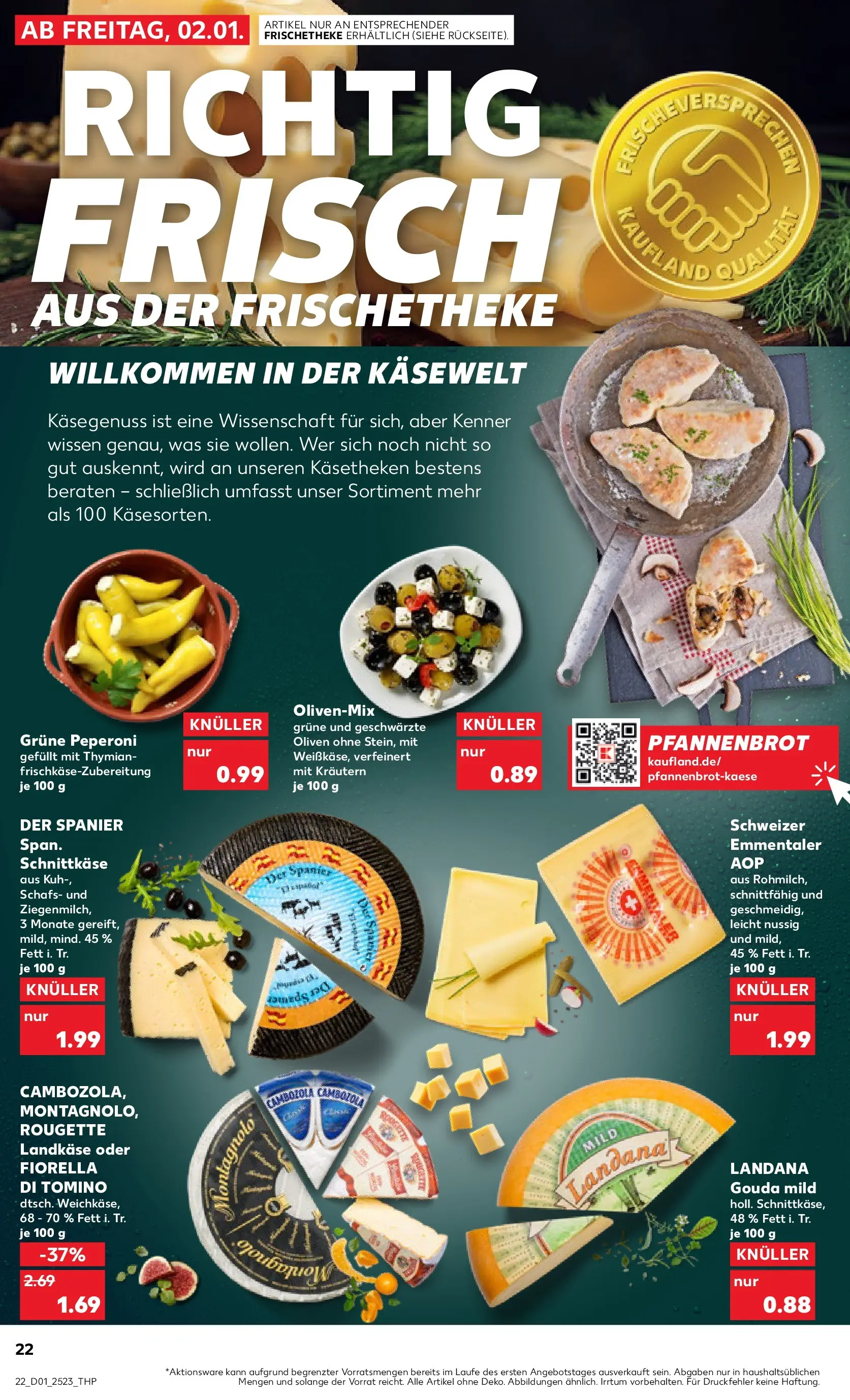 Prospekt Kaufland ab 02.01.2026 » Angebote Online zum Blättern | Seite: 22 | Produkte: Gouda