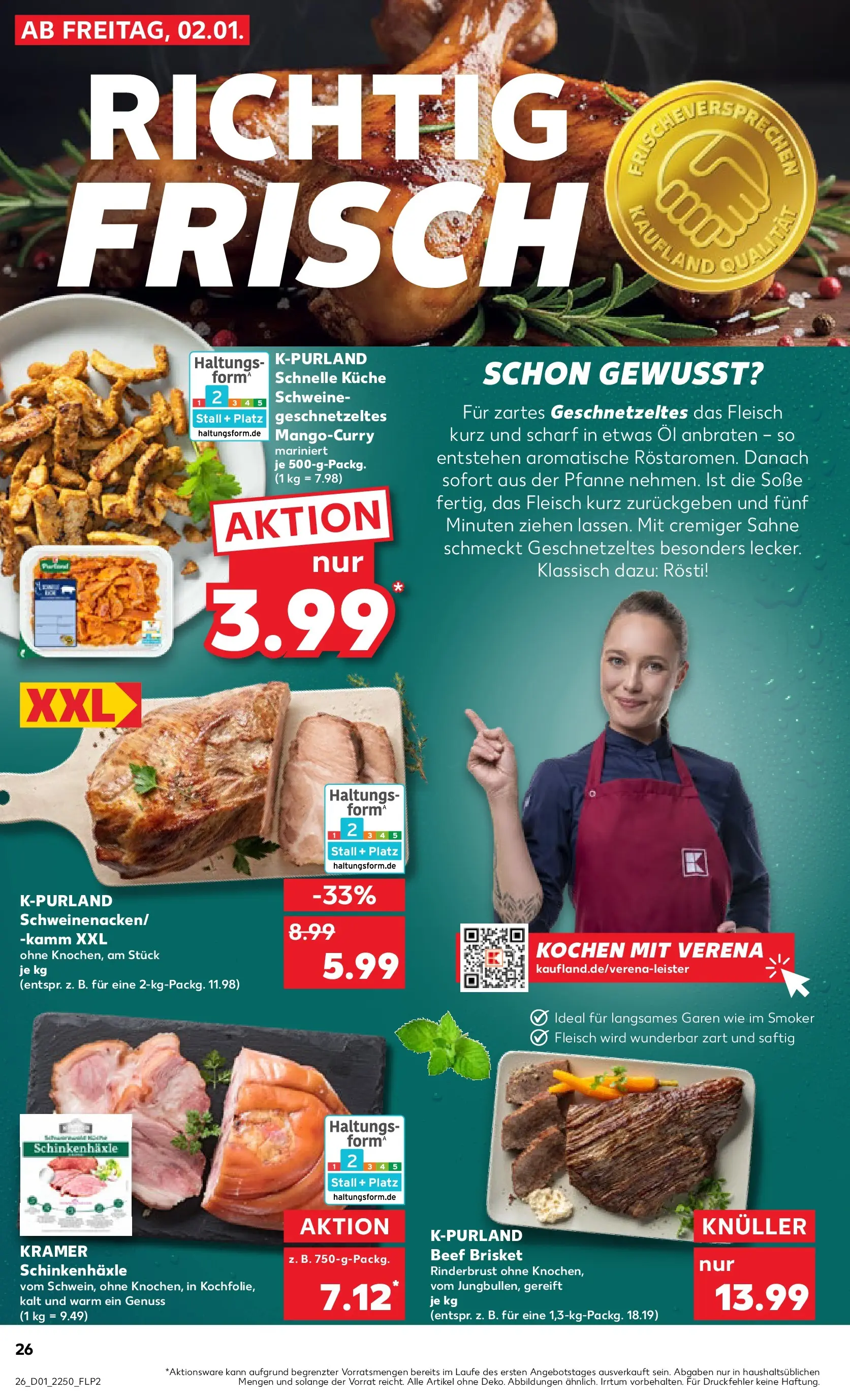 Prospekt Kaufland ab 02.01.2026 » Angebote Online zum Blättern | Seite: 26 | Produkte: Öl, Küche, Soße, Sahne