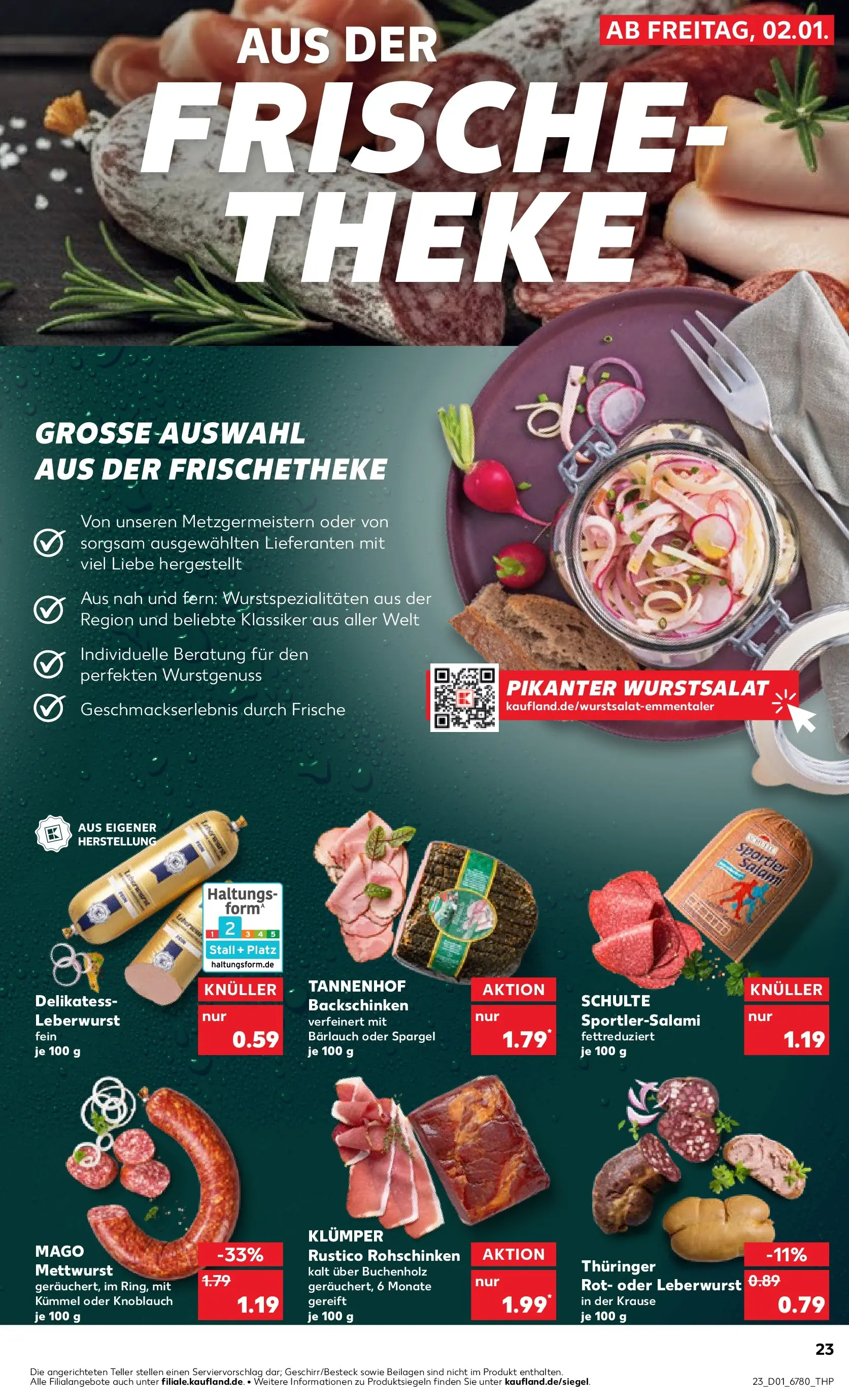 Prospekt Kaufland ab 05.01.2026 » Angebote Online zum Blättern | Seite: 29 | Produkte: Theke, Spargel, Knoblauch, Salami