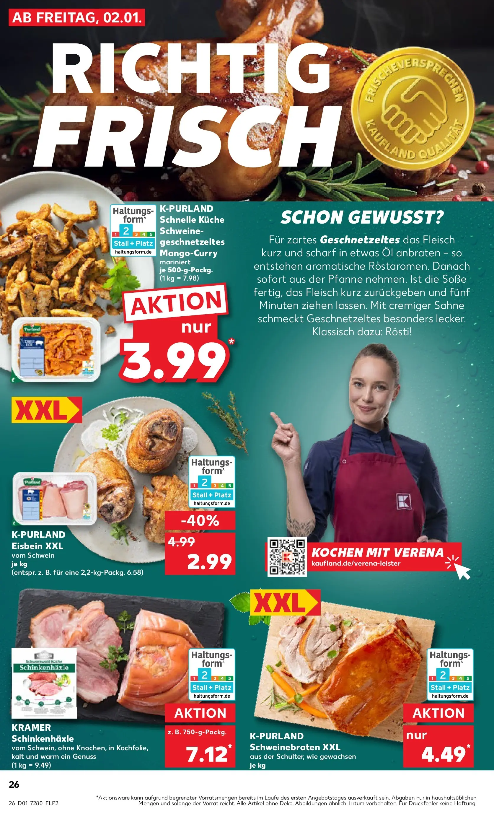 Prospekt Kaufland ab 01.01.2026 » Angebote Online zum Blättern | Seite: 26 | Produkte: Öl, Küche, Soße, Sahne