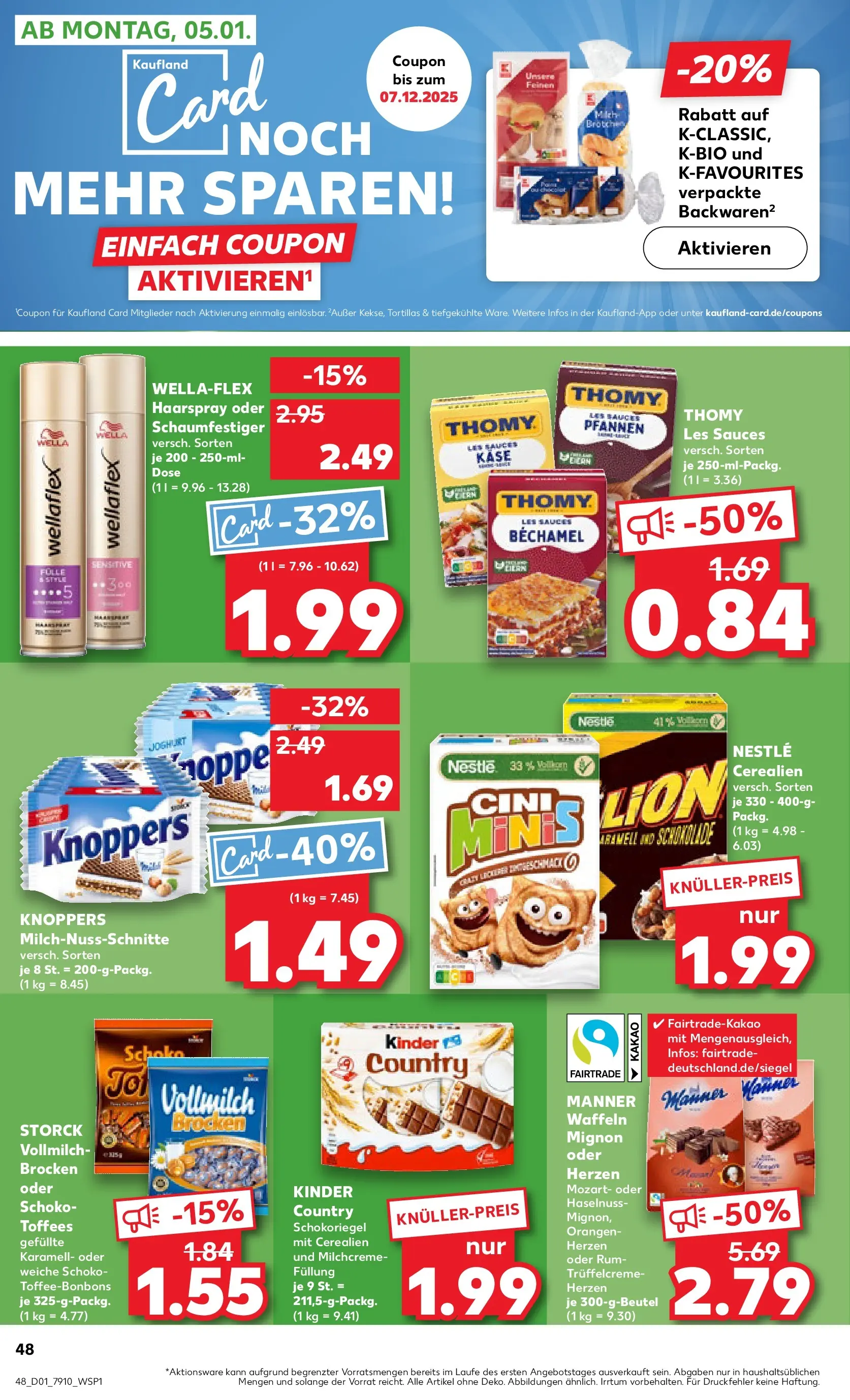 Prospekt Kaufland ab 02.01.2026 » Angebote Online zum Blättern | Seite: 48 | Produkte: Käse, Orangen, Haarspray, Waffeln