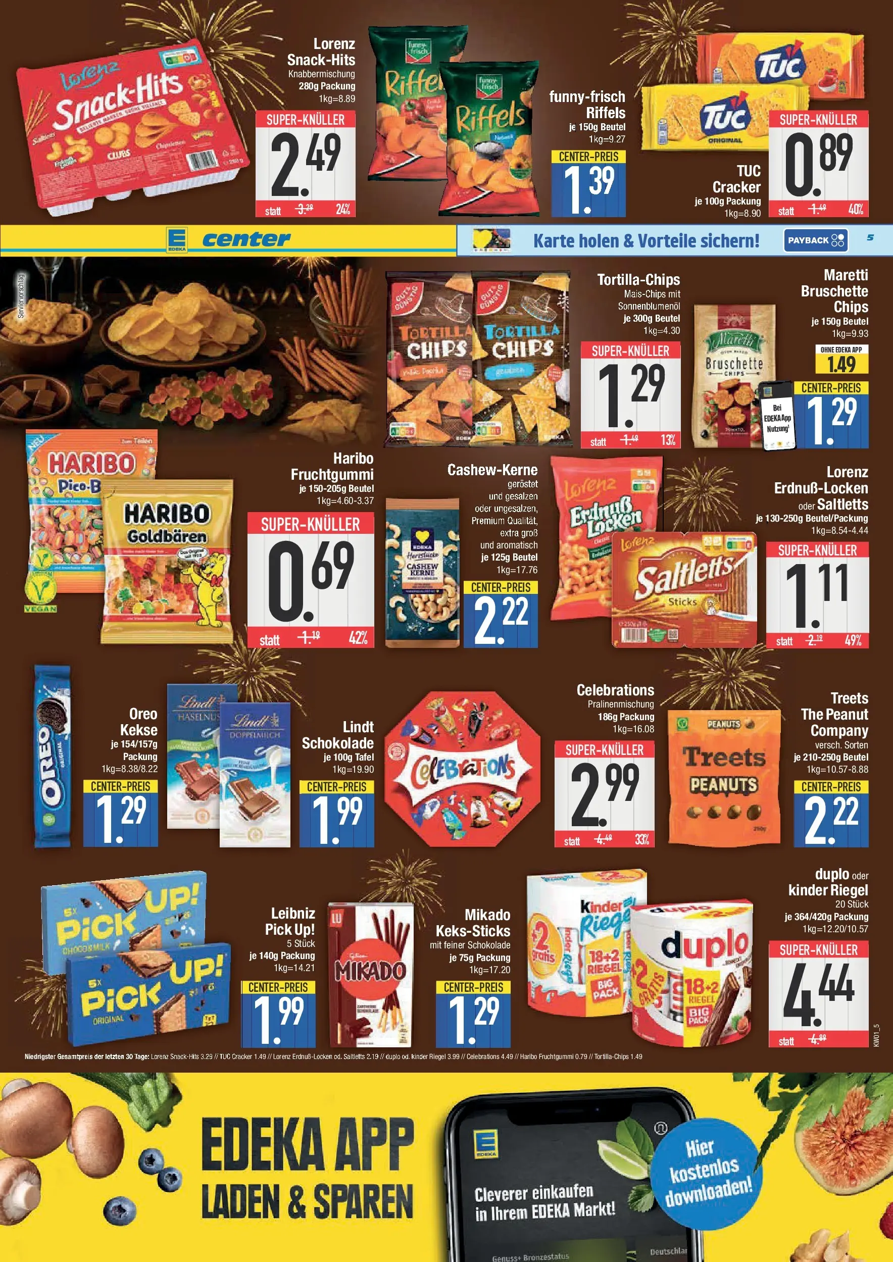 Edeka prospekt Neustadt	 (ab 28.12.2025) » Angebote Online | Seite: 5 | Produkte: Haribo, Schokolade, Chips, Kekse