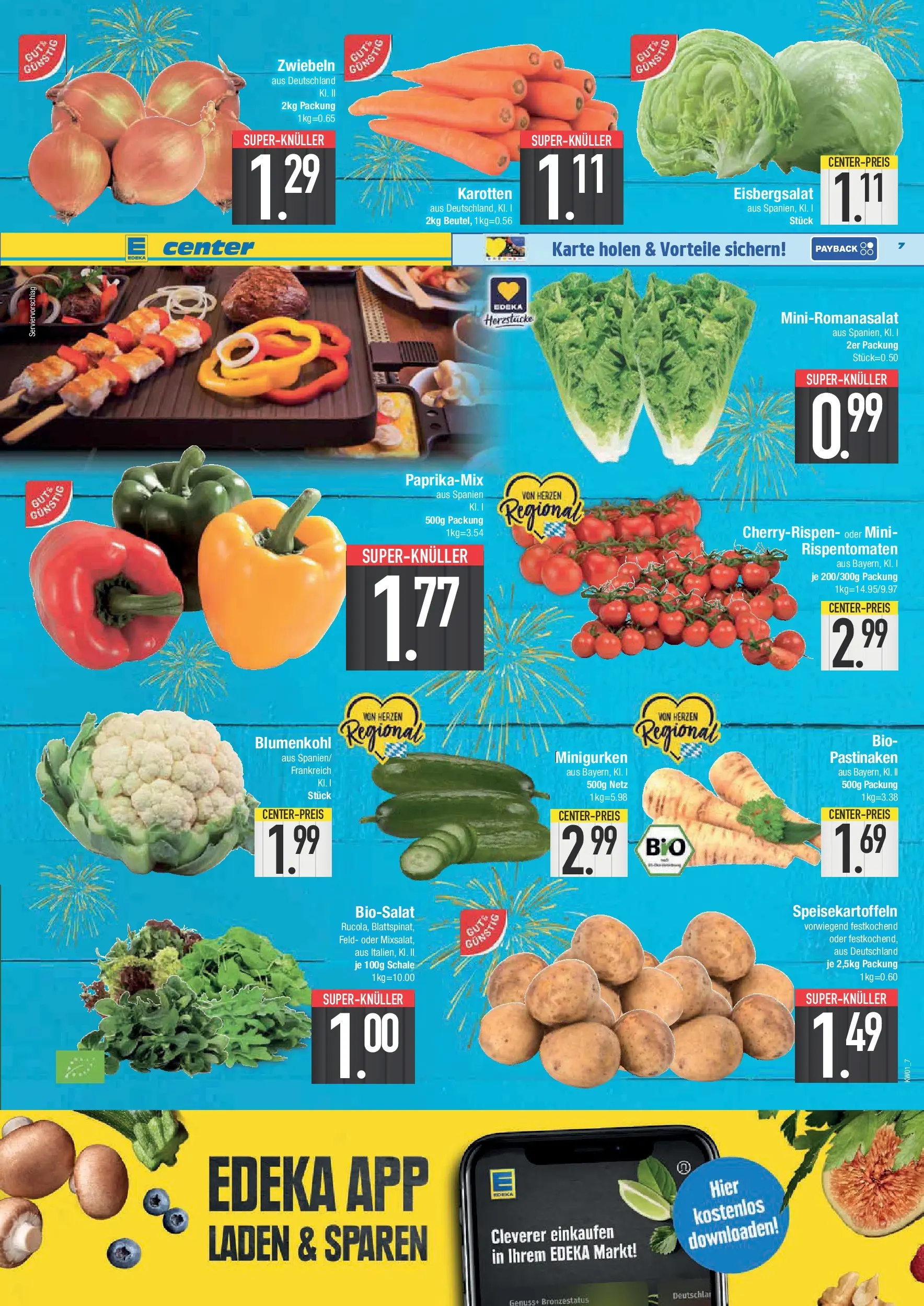 Edeka prospekt Neustadt	 (ab 28.12.2025) » Angebote Online | Seite: 7 | Produkte: Eisbergsalat, Zwiebeln, Blumenkohl