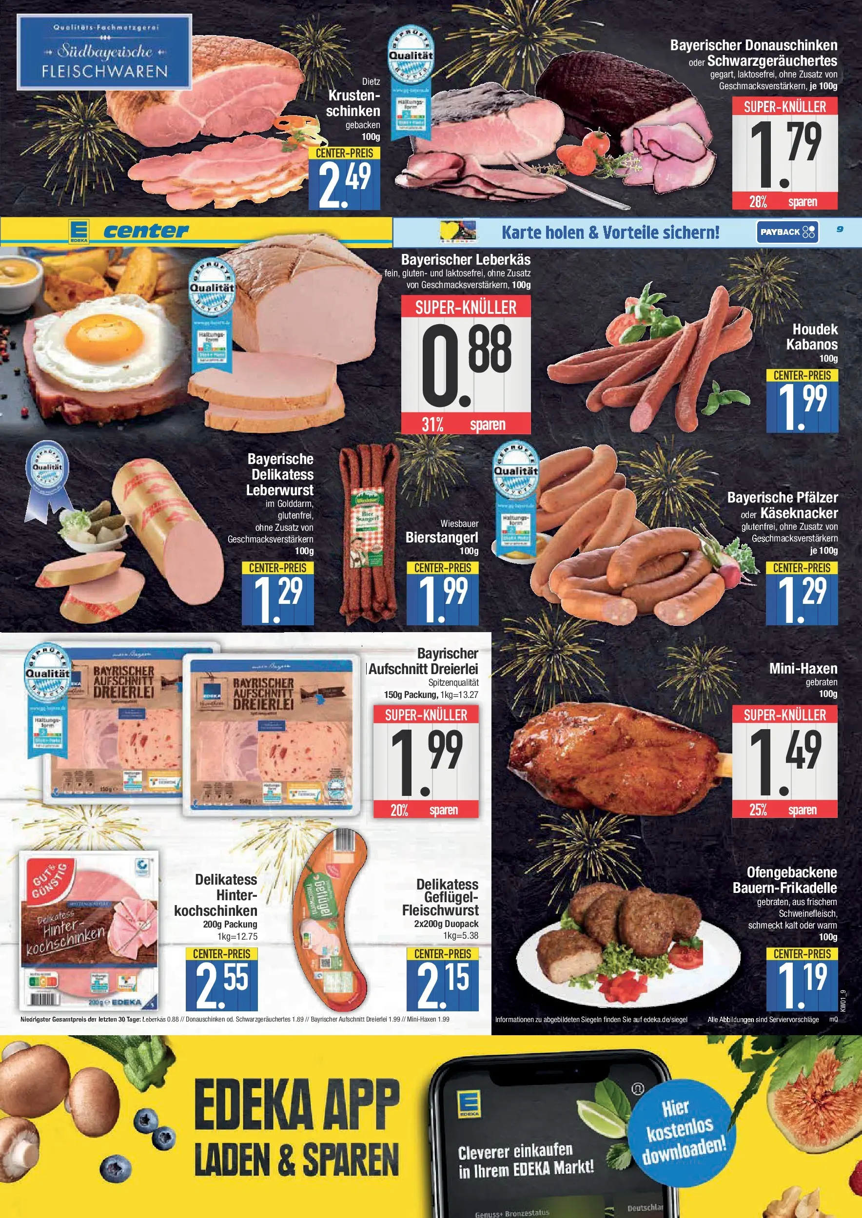 Edeka prospekt Neustadt	 (ab 28.12.2025) » Angebote Online | Seite: 9 | Produkte: Schinken