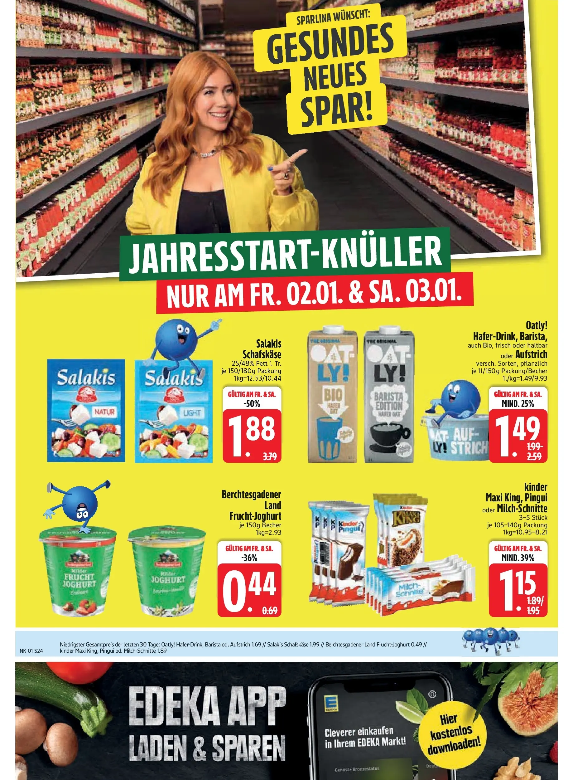 Edeka prospekt Regensburg	 (ab 28.12.2025) » Angebote Online | Seite: 26 | Produkte: Milch, Joghurt, Oatly, Salakis