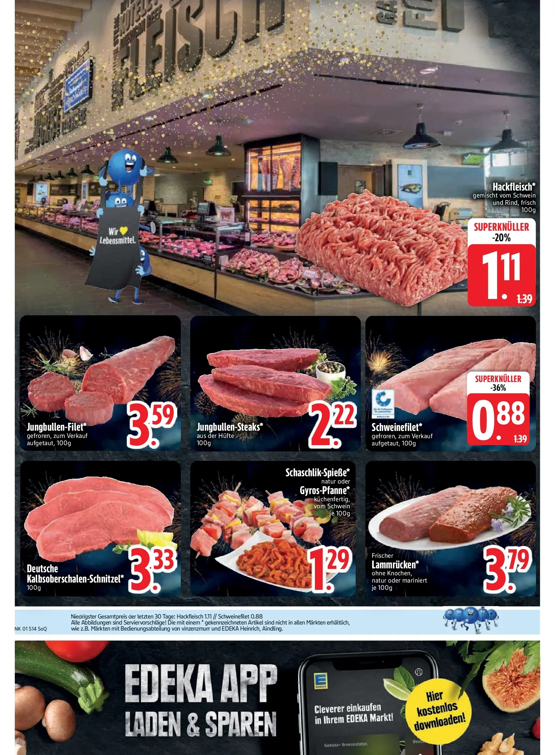 Edeka prospekt Garching	 (ab 28.12.2025) » Angebote Online | Seite: 16 | Produkte: Schweinefilet, Hackfleisch