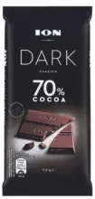Kaufland хипермаркет ION DARK Натурален шоколад 70% какао 90 г - до 28-12-25