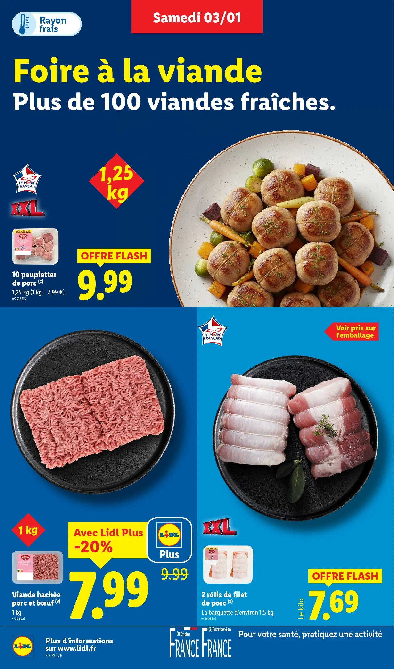 Catalogue LIDL du 02/01/2026 | Promo prospectus en ligne | Page: 6 | Produits: Viande hachée, Viande, Porc