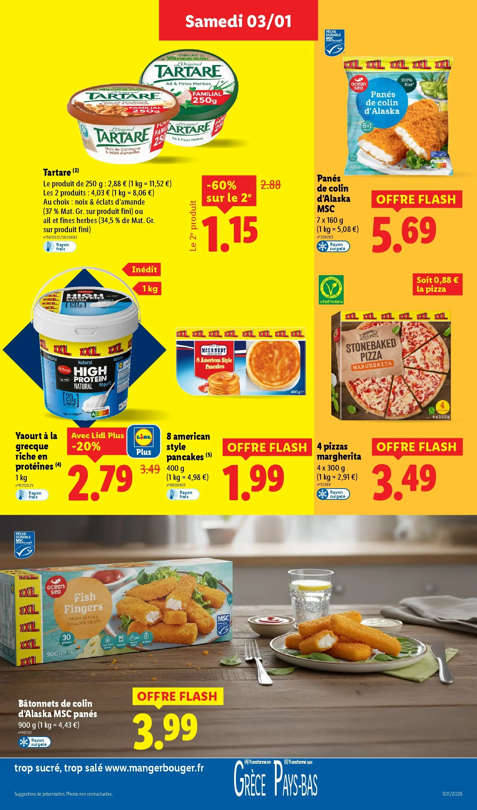 Catalogue LIDL du 02/01/2026 | Promo prospectus en ligne | Page: 17 | Produits: Pêche, Yaourt à La Grecque, Yaourt, Noix