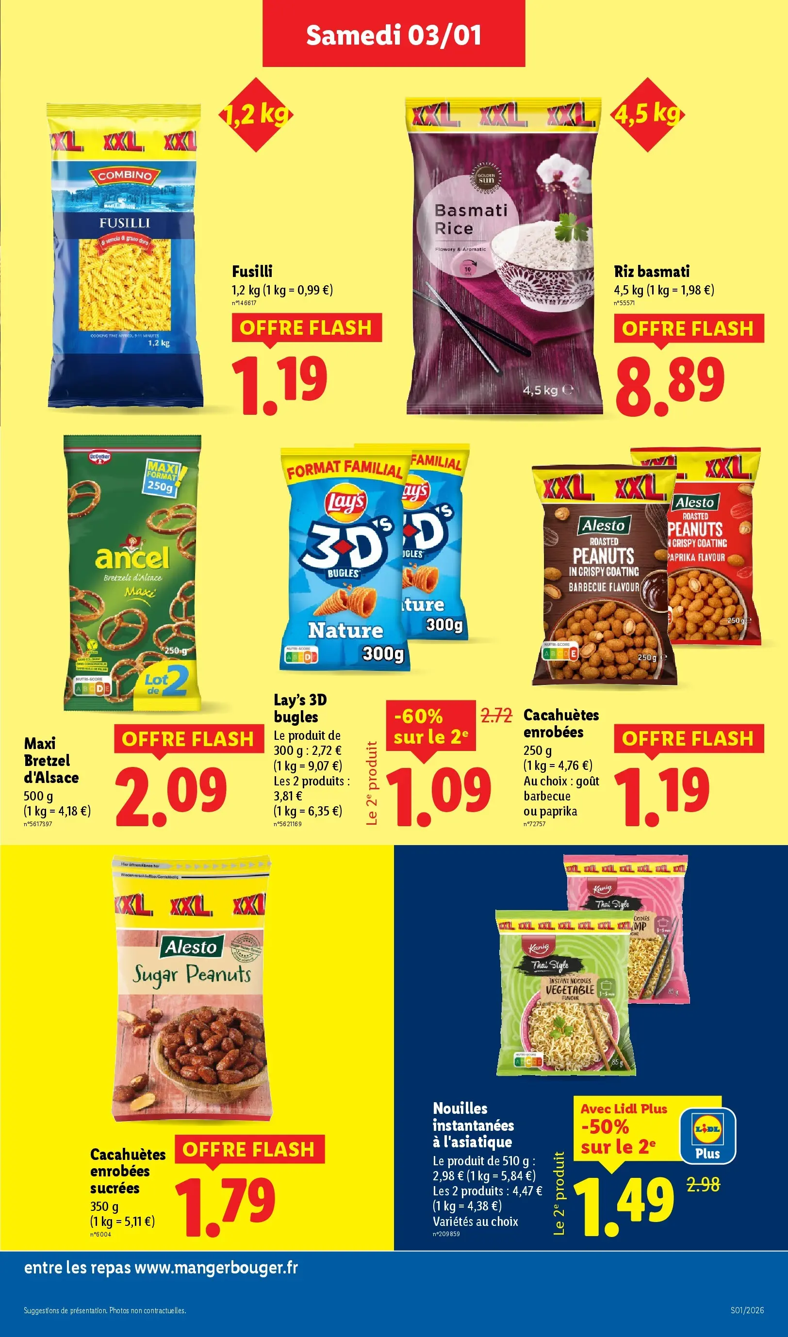 Catalogue LIDL du 02/01/2026 | Promo prospectus en ligne | Page: 19 | Produits: Barbecue, Fusilli, Riz, Bretzels