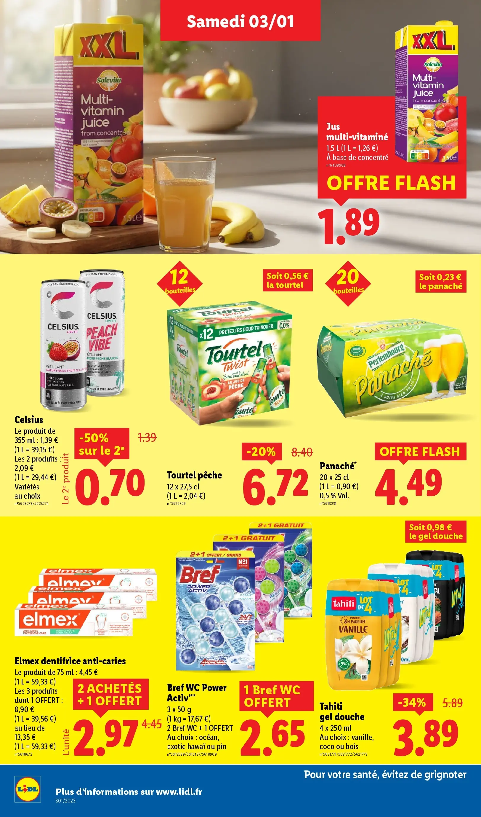Catalogue LIDL du 02/01/2026 | Promo prospectus en ligne | Page: 22 | Produits: Pêche, Parfum, Gel douche, Dentifrice