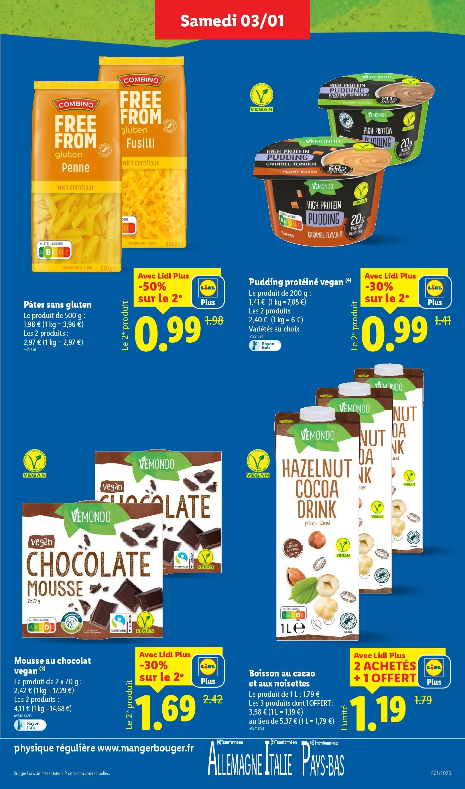 Catalogue LIDL du 02/01/2026 | Promo prospectus en ligne | Page: 25 | Produits: Fusilli, Mousse, Chocolat, Pâtes