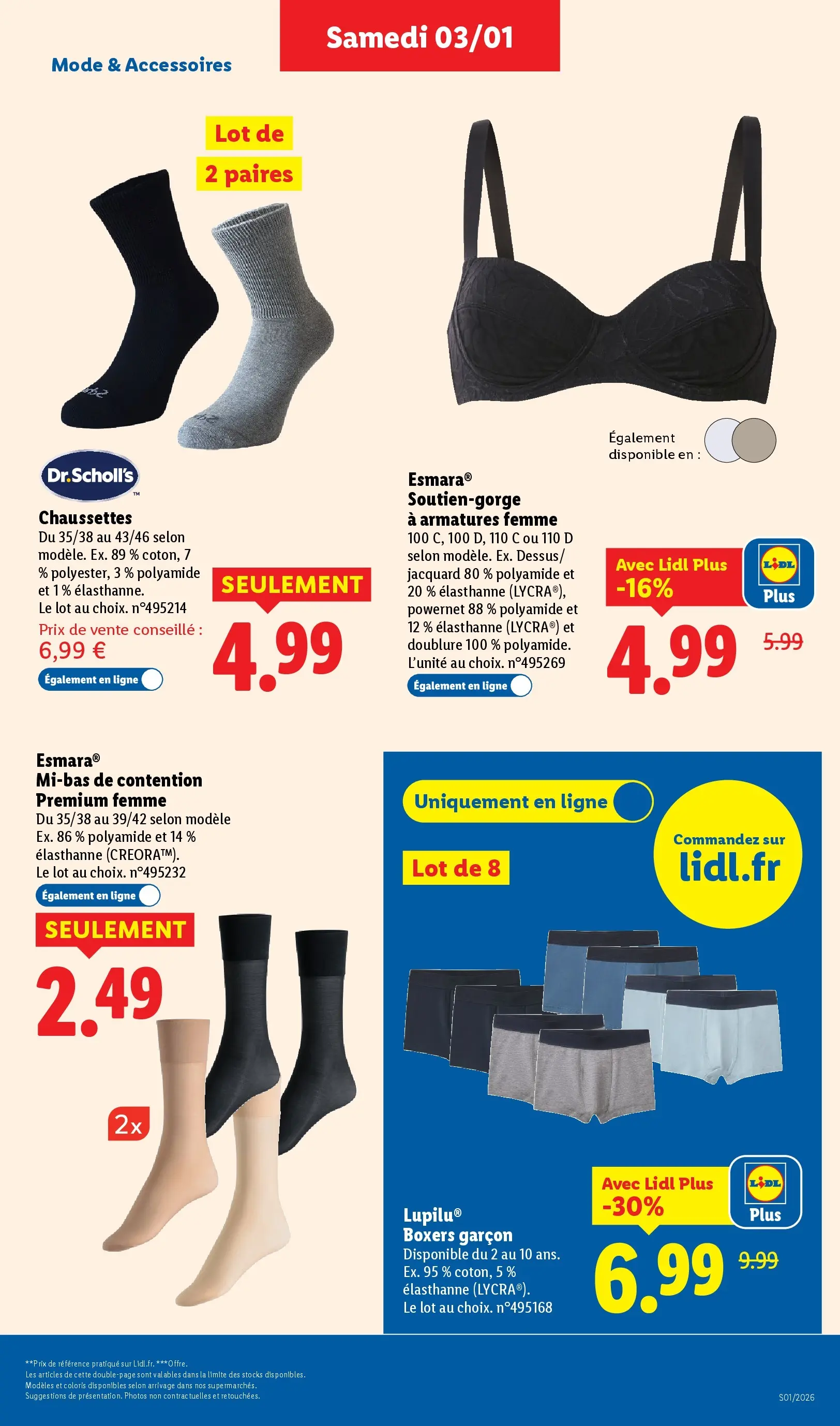 Catalogue LIDL du 02/01/2026 | Promo prospectus en ligne | Page: 35 | Produits: Soutien-gorge