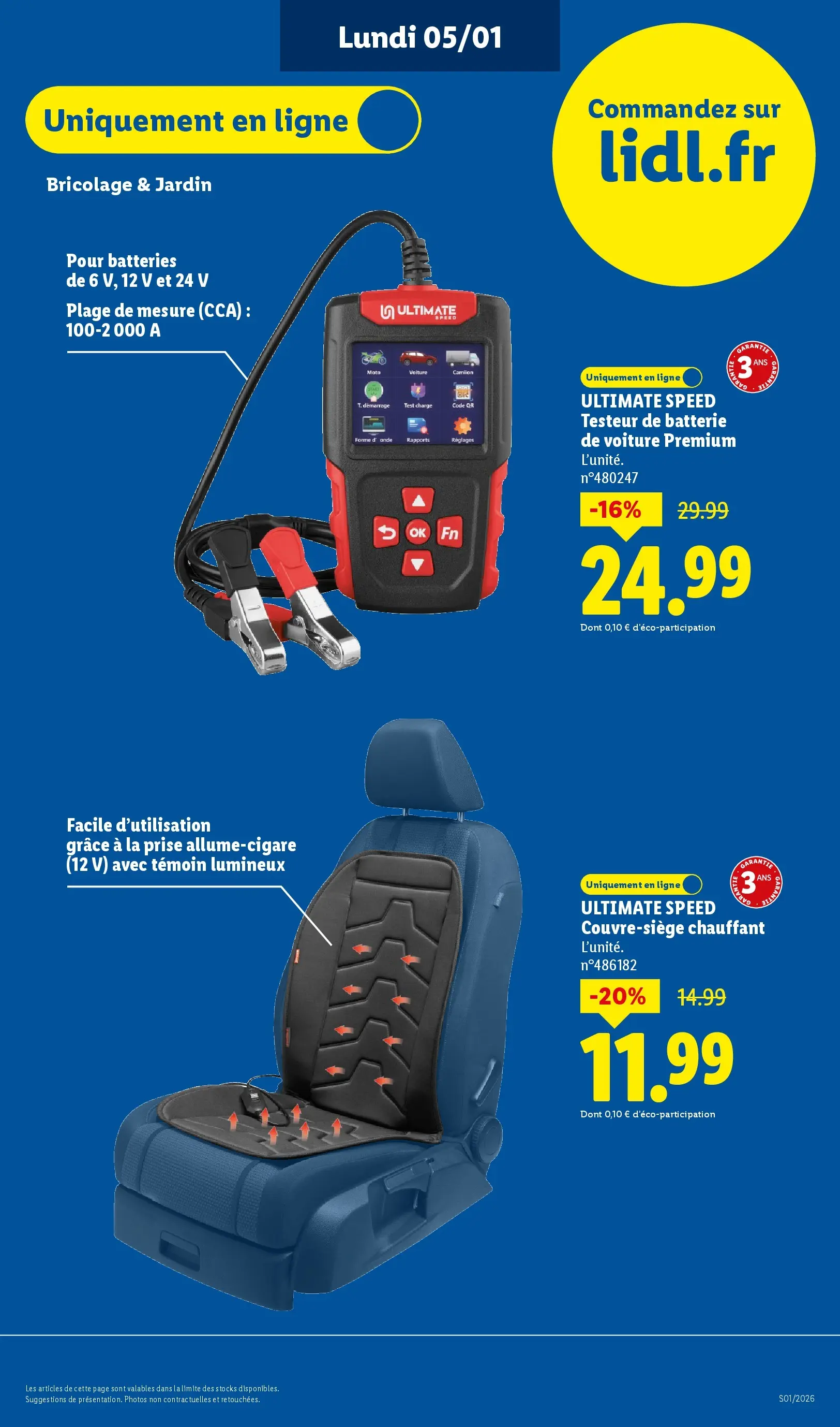 Catalogue LIDL du 02/01/2026 | Promo prospectus en ligne | Page: 75 | Produits: Prise, Batterie