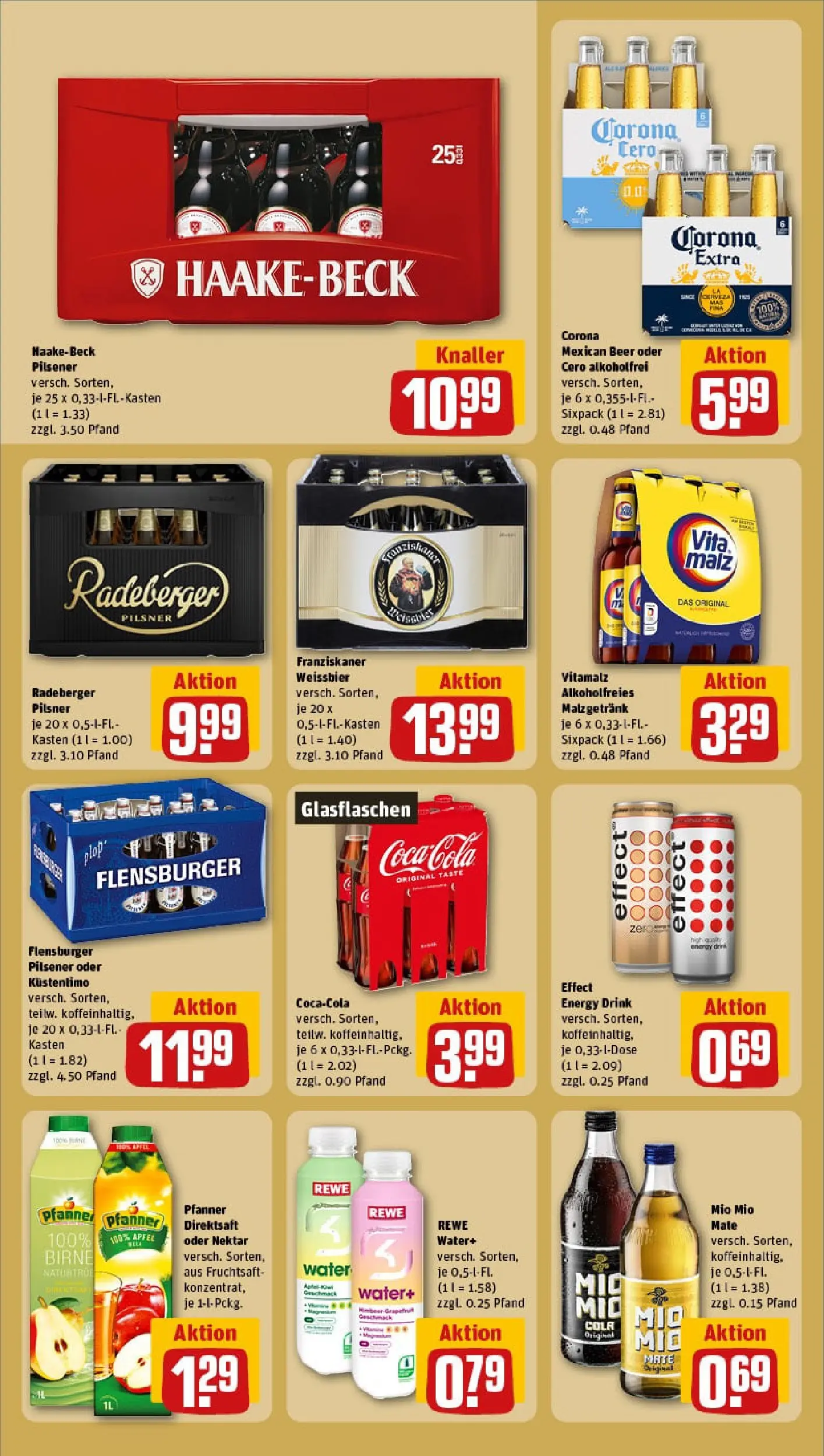 REWE Prospekt ab 28.12.2025 zum Blättern » Angebote | Seite: 18 | Produkte: Franziskaner, Energy, Flensburger, Fruchtsaft