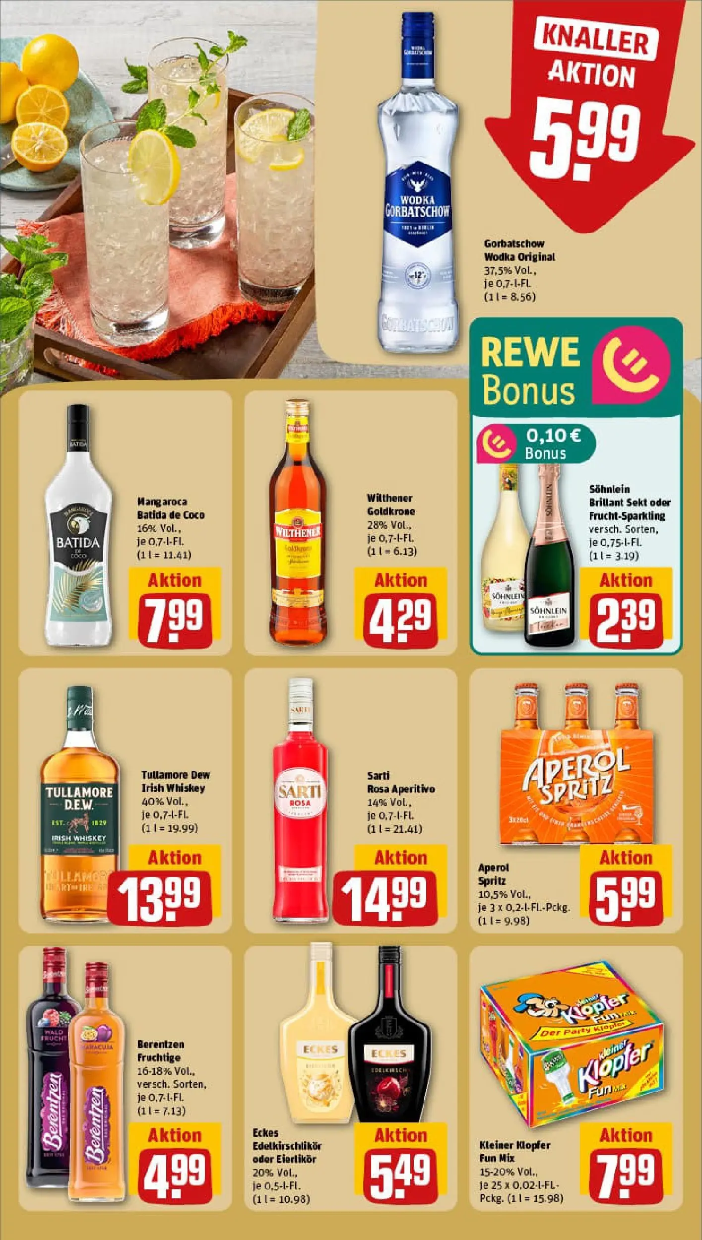 REWE Prospekt ab 28.12.2025 zum Blättern » Angebote | Seite: 21 | Produkte: Sekt, Batida de coco, Wodka gorbatschow, Wodka