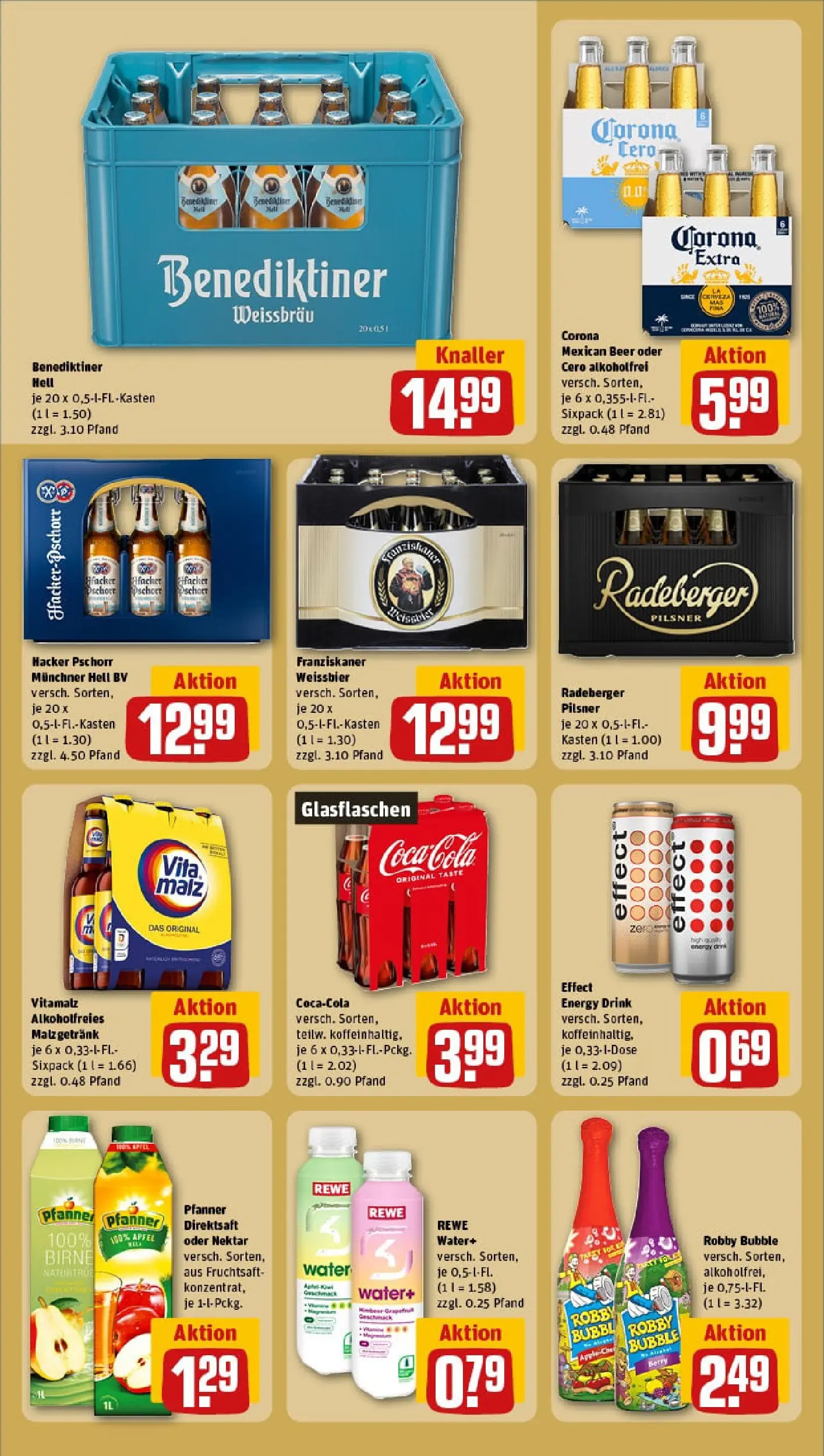 REWE Prospekt ab 28.12.2025 zum Blättern » Angebote | Seite: 18 | Produkte: Äpfel, Benediktiner hell, Birne, Radeberger pilsner