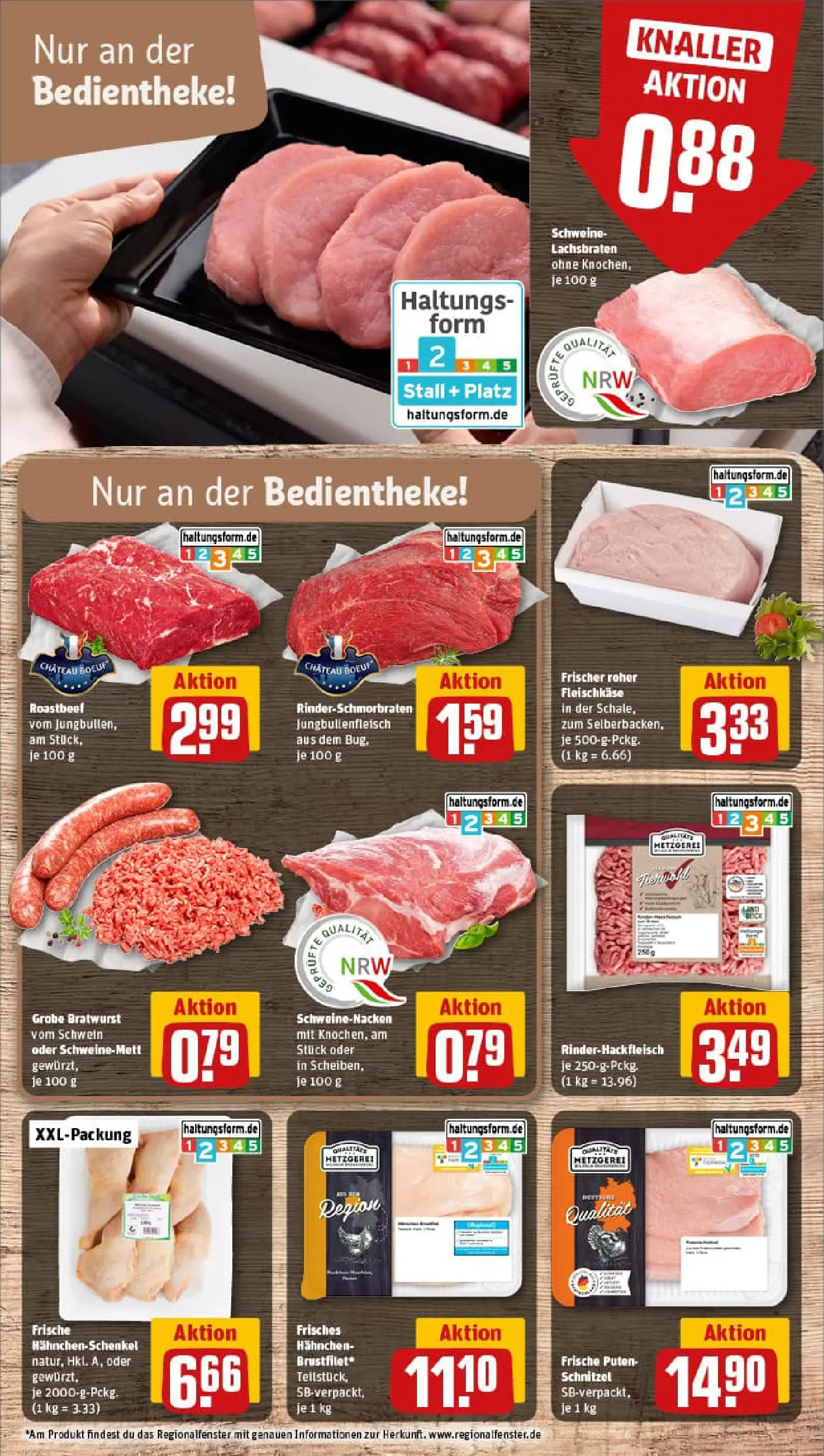 REWE Prospekt ab 29.12.2025 zum Blättern » Angebote | Seite: 8 | Produkte: Hahnchen, Schweinenacken, Schnitzel, Roastbeef
