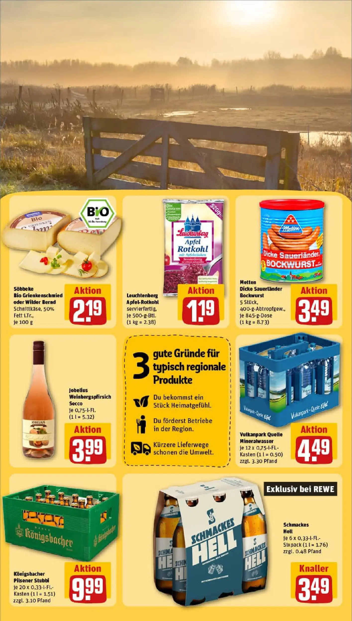 REWE Prospekt ab 29.12.2025 zum Blättern » Angebote | Seite: 21 | Produkte: Bockwurst, Dicke sauerlander bockwurst, Äpfel, Mineralwasser