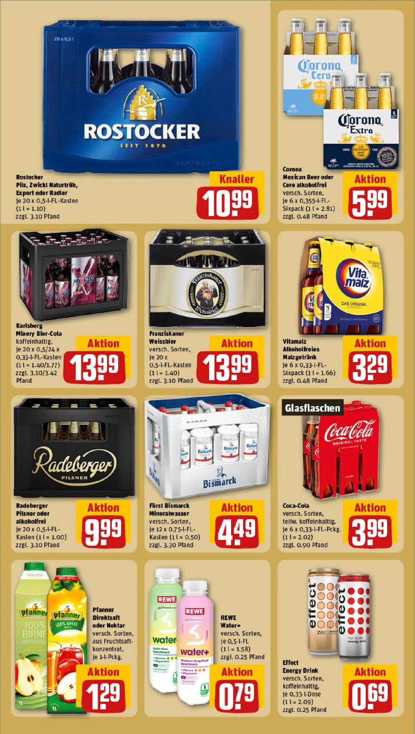 REWE Prospekt ab 29.12.2025 zum Blättern » Angebote | Seite: 20 | Produkte: Franziskaner, Weißbier, Mineralwasser, Birne