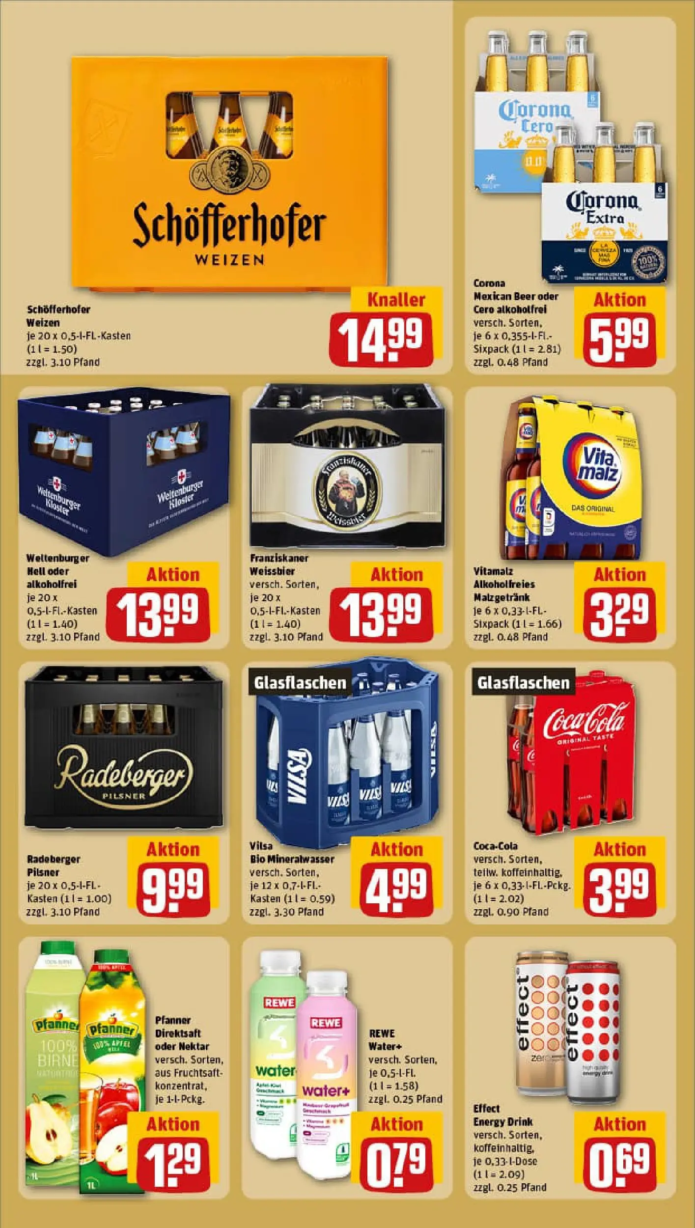 REWE Prospekt ab 29.12.2025 zum Blättern » Angebote | Seite: 16 | Produkte: Franziskaner, Energy, Weißbier, Fruchtsaft