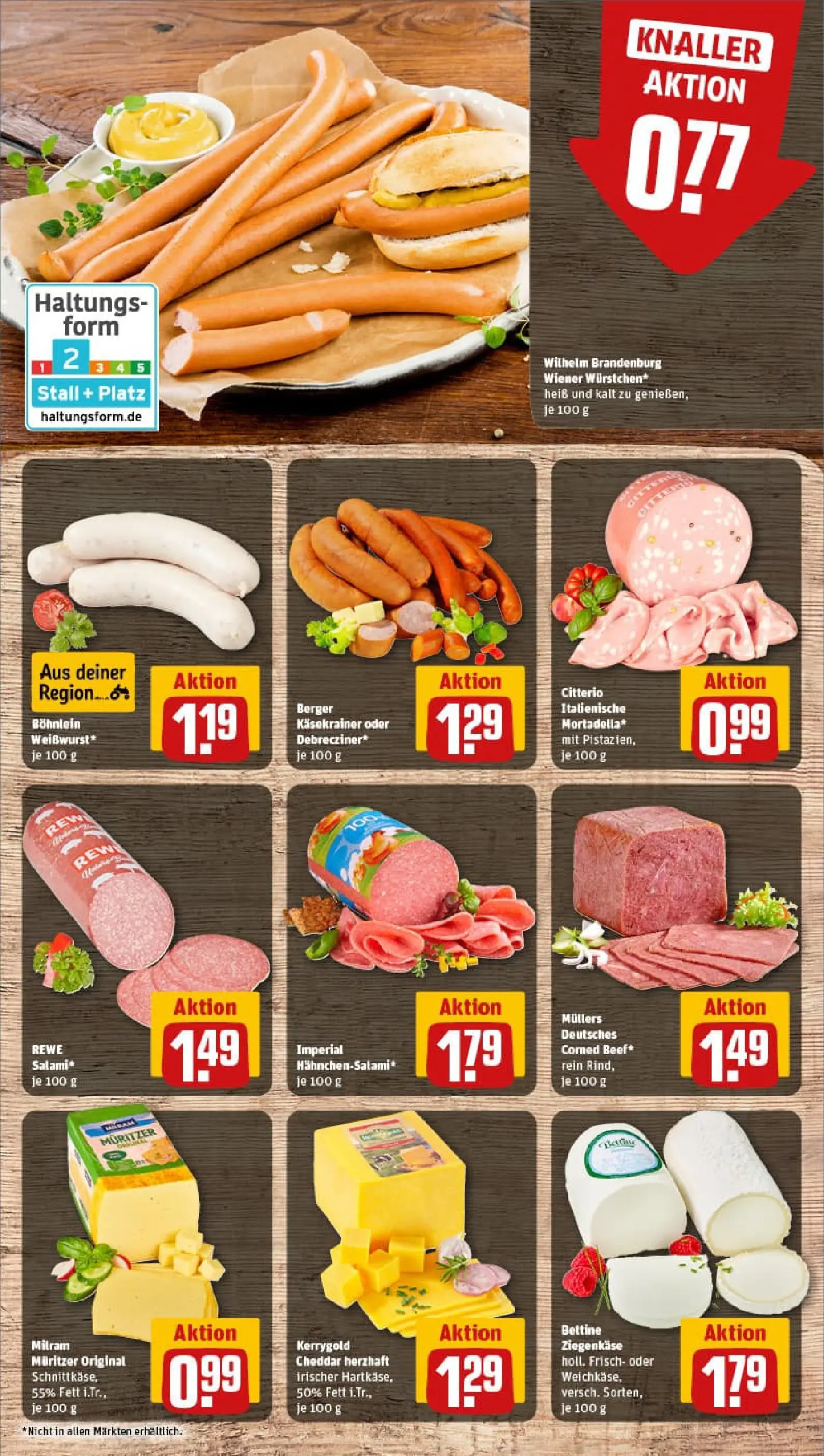REWE Prospekt ab 28.12.2025 zum Blättern » Angebote | Seite: 9 | Produkte: Ziegenkäse, Käsekrainer, Milram, Salami
