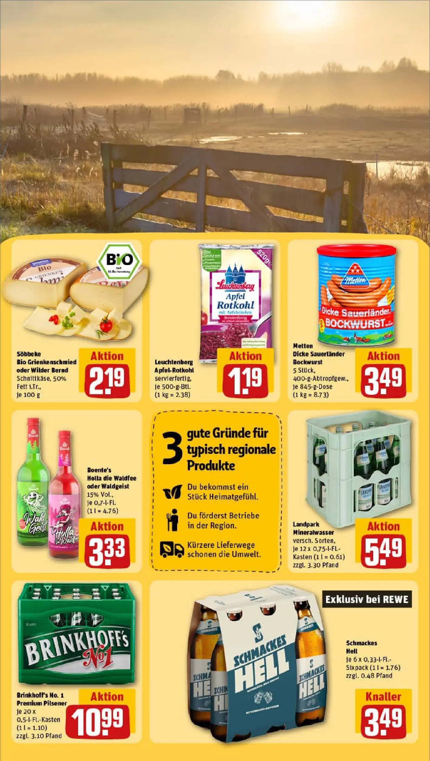 REWE Prospekt ab 29.12.2025 zum Blättern » Angebote | Seite: 21 | Produkte: Dicke sauerlander bockwurst, Rotkohl, Äpfel, Mineralwasser