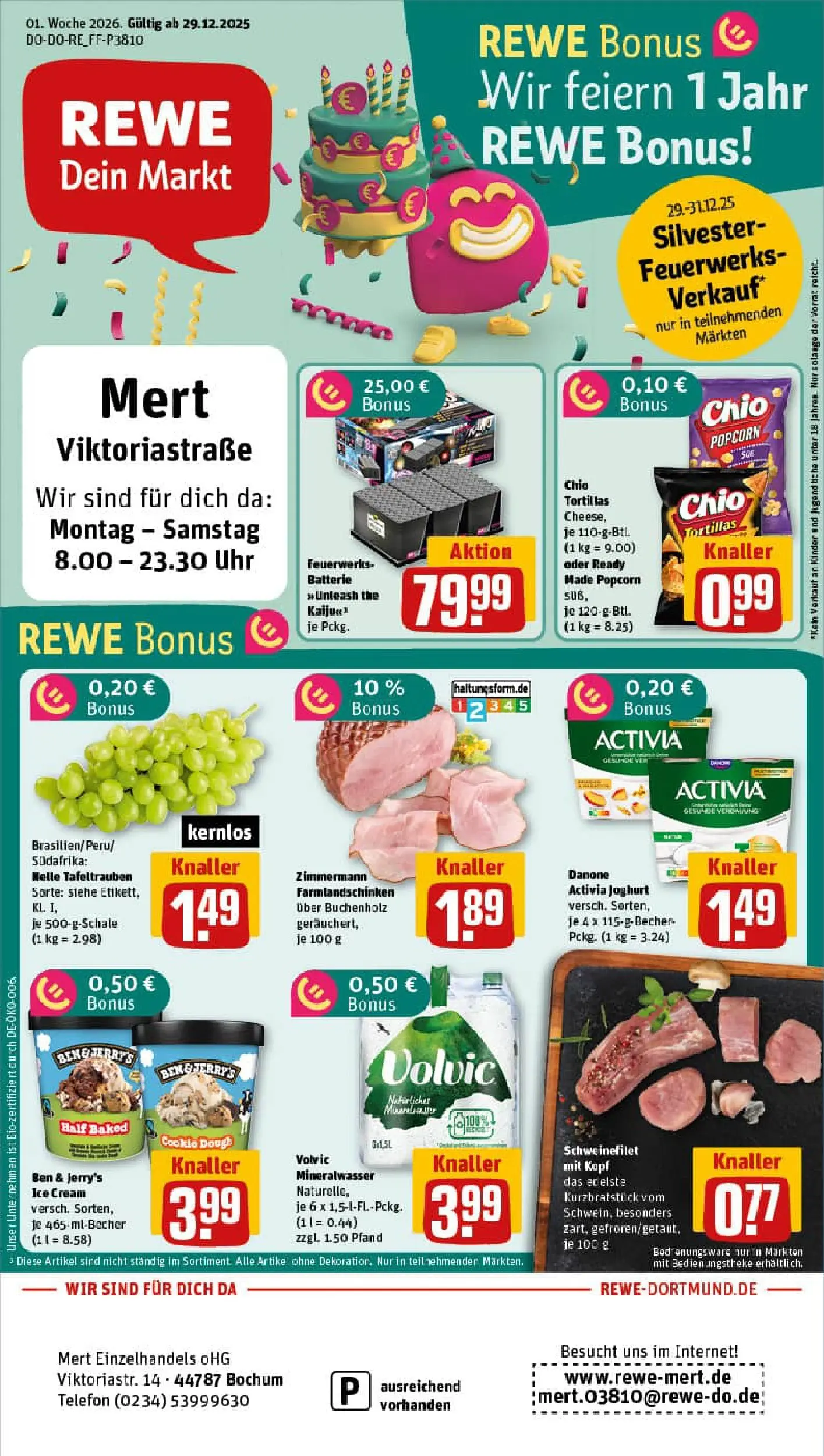 REWE Prospekt ab 28.12.2025 zum Blättern » Angebote | Seite: 1