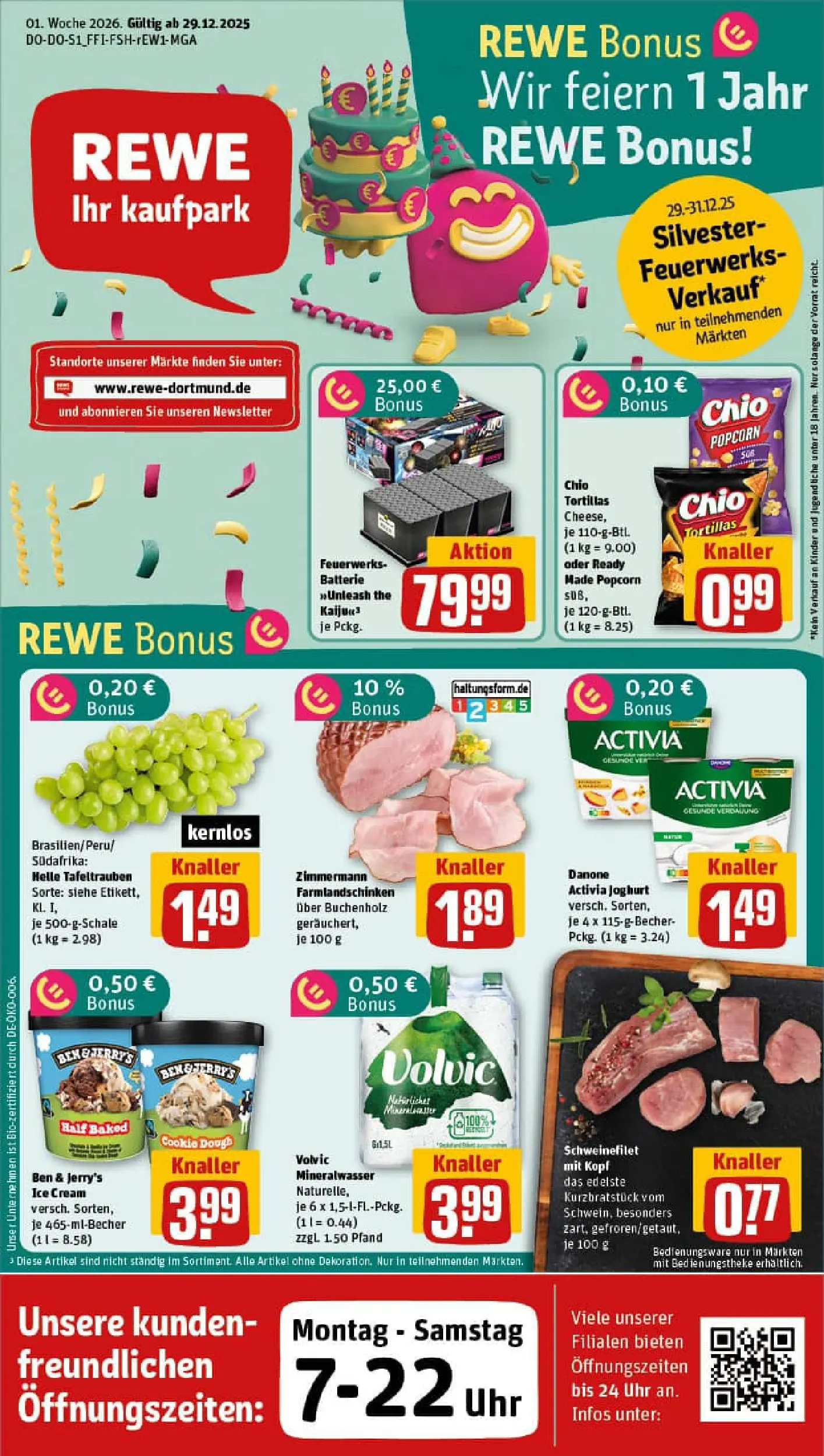 REWE Prospekt ab 28.12.2025 zum Blättern » Angebote | Seite: 1