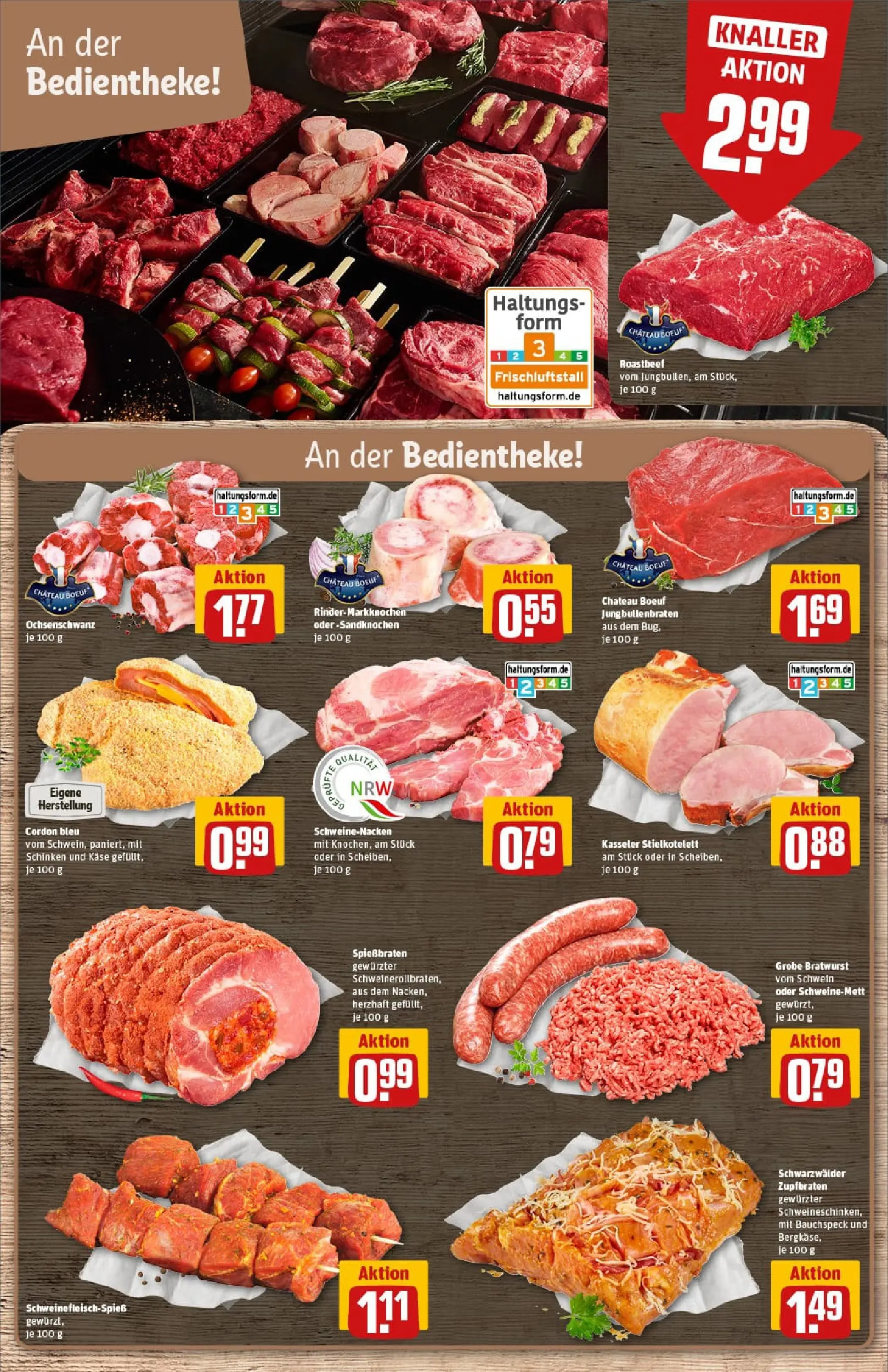 REWE Prospekt ab 29.12.2025 zum Blättern » Angebote | Seite: 9 | Produkte: Käse, Schweinenacken, Roastbeef, Schinken