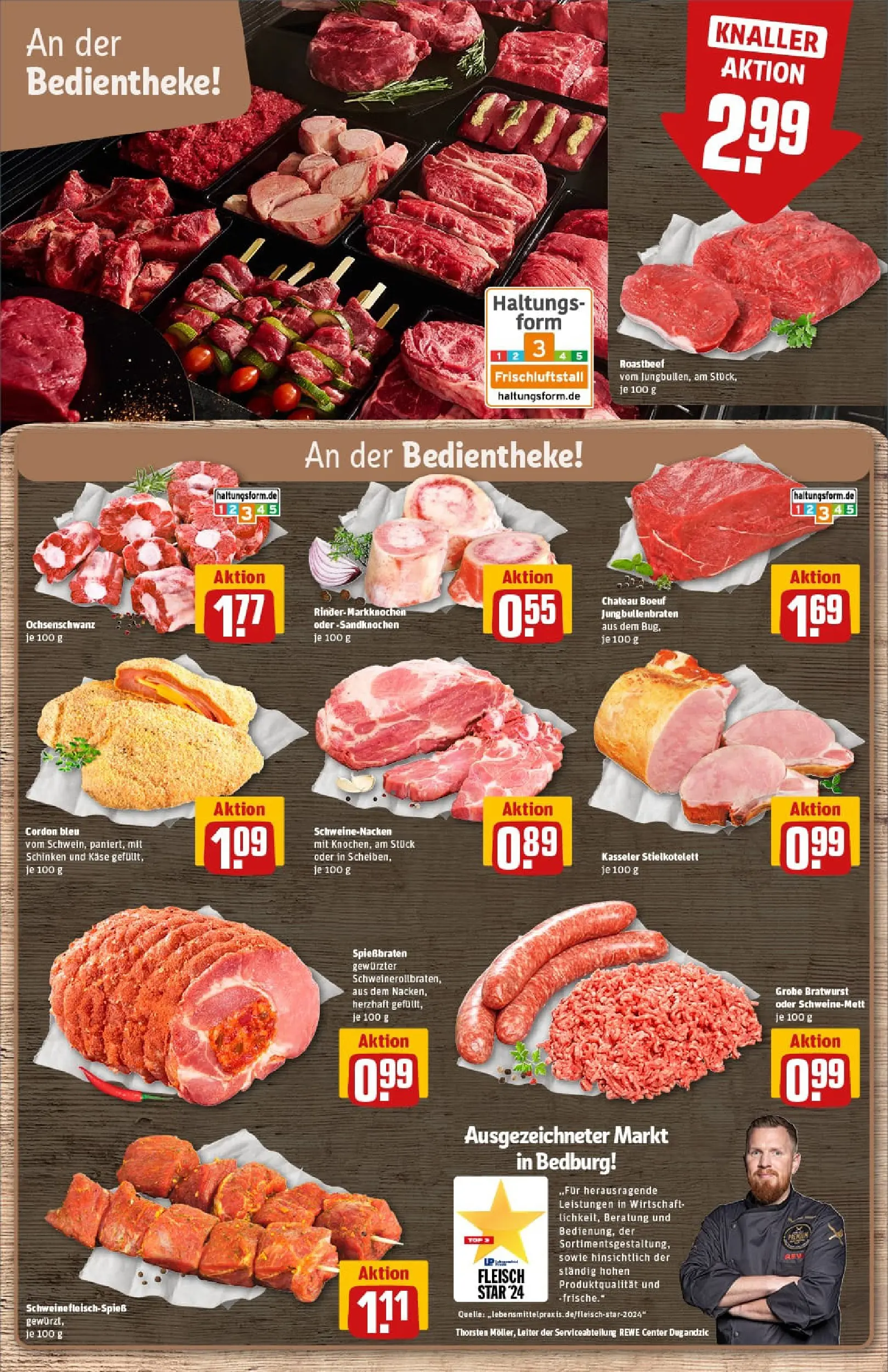 REWE Prospekt ab 29.12.2025 zum Blättern » Angebote | Seite: 9 | Produkte: Top, Schweinenacken, Roastbeef, Schinken