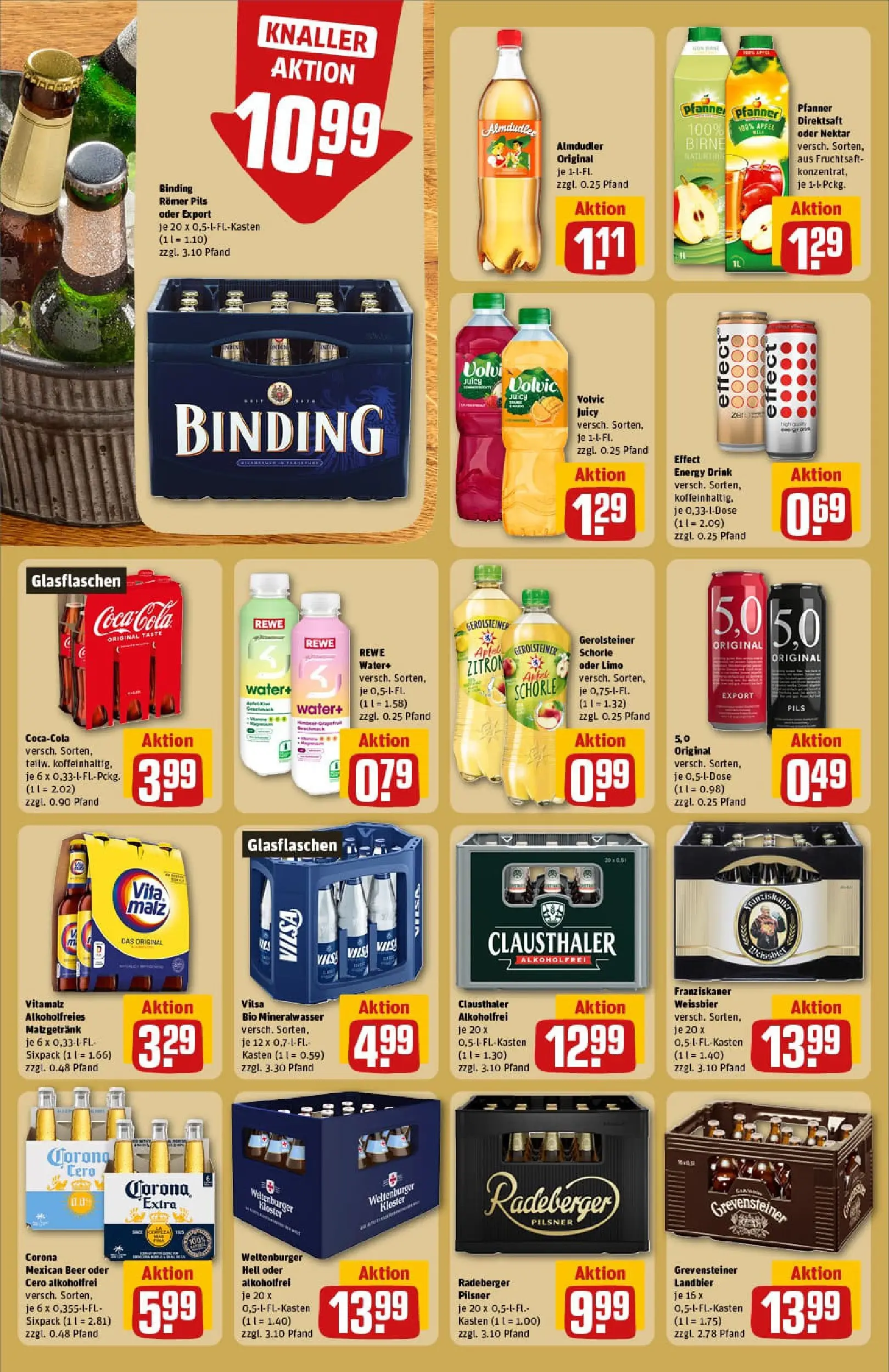 REWE Prospekt ab 29.12.2025 zum Blättern » Angebote | Seite: 16 | Produkte: Cola, Äpfel, Birne, Radeberger pilsner