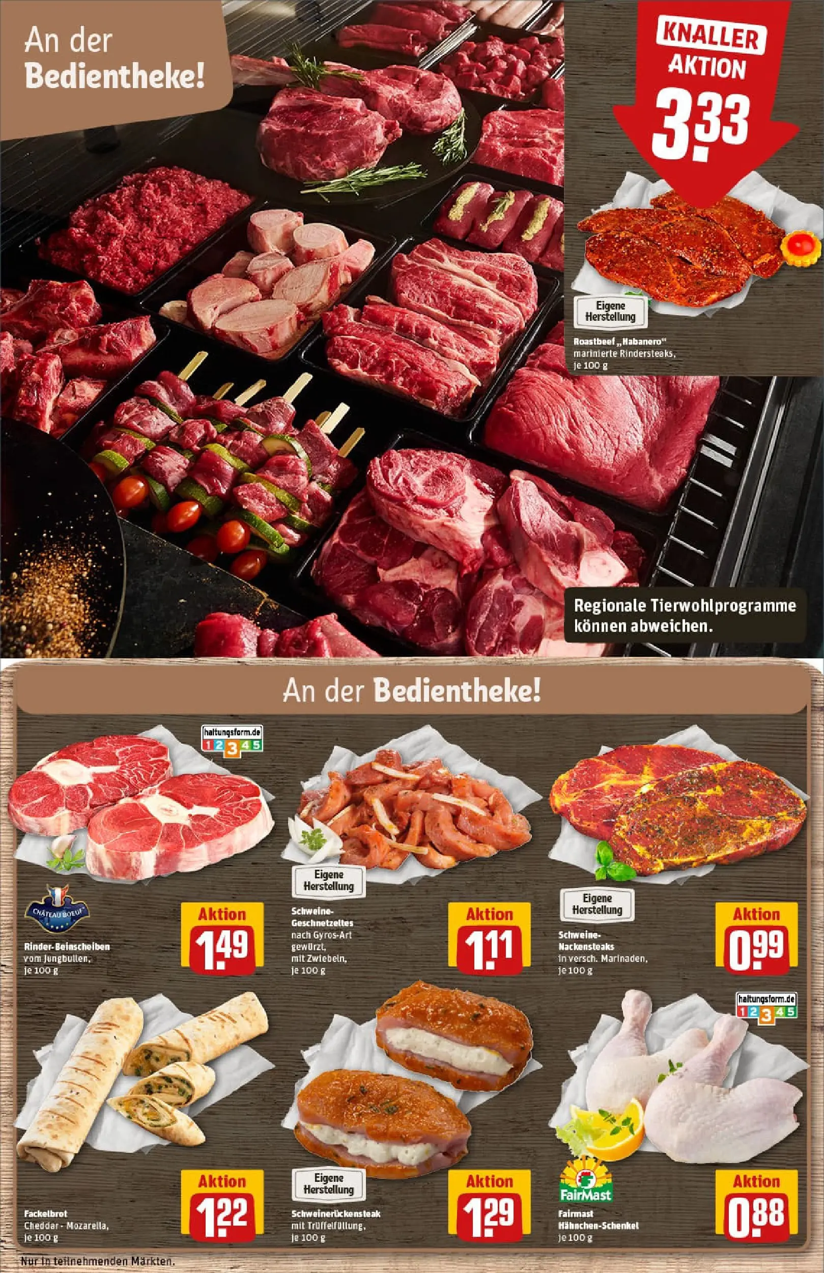 REWE Prospekt ab 29.12.2025 zum Blättern » Angebote | Seite: 10 | Produkte: Nackensteaks, Hahnchenschenkel, Steak