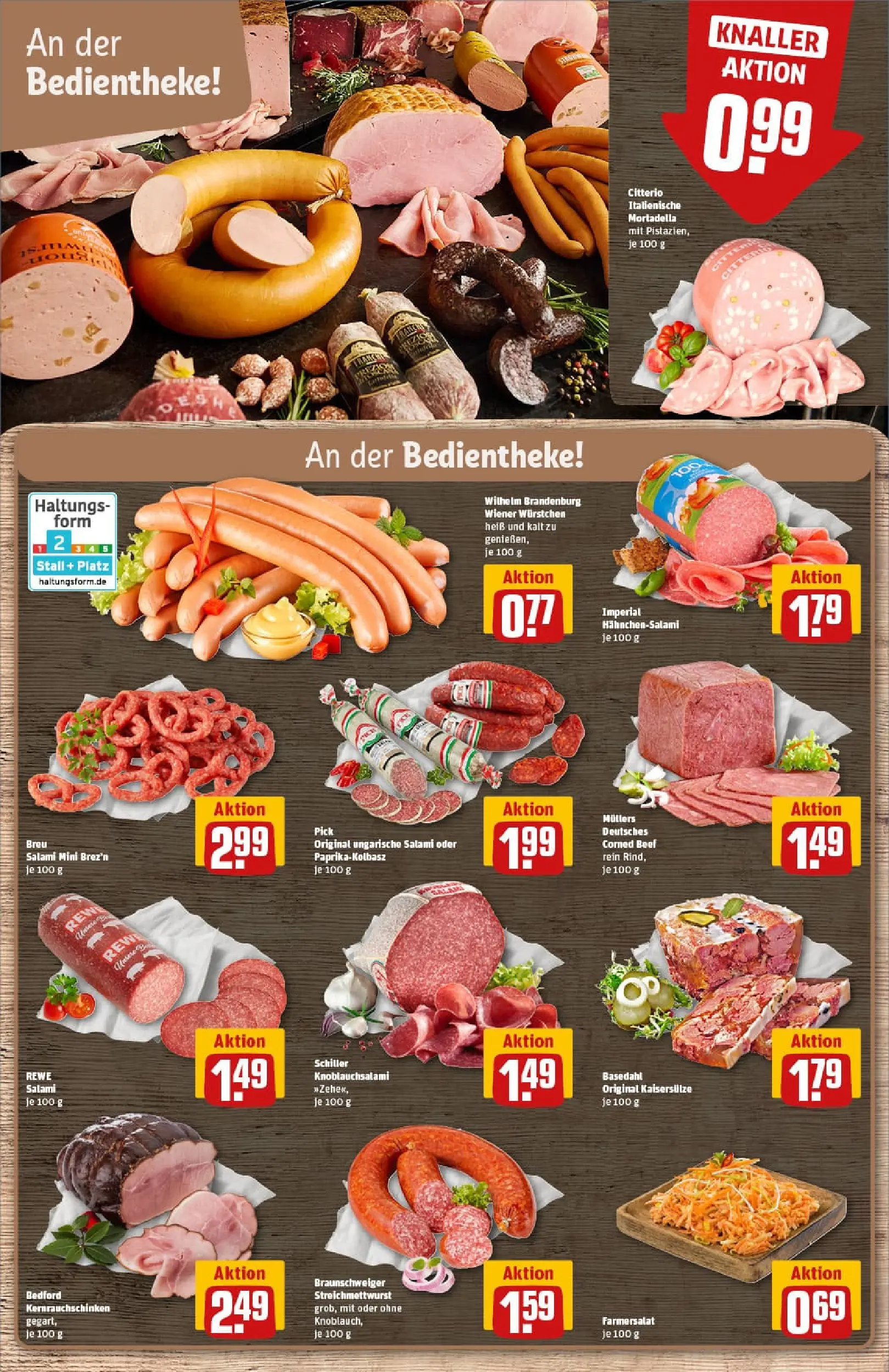 REWE Prospekt ab 29.12.2025 zum Blättern » Angebote | Seite: 10 | Produkte: Wiener wurstchen, Pistazien, Knoblauch, Salami