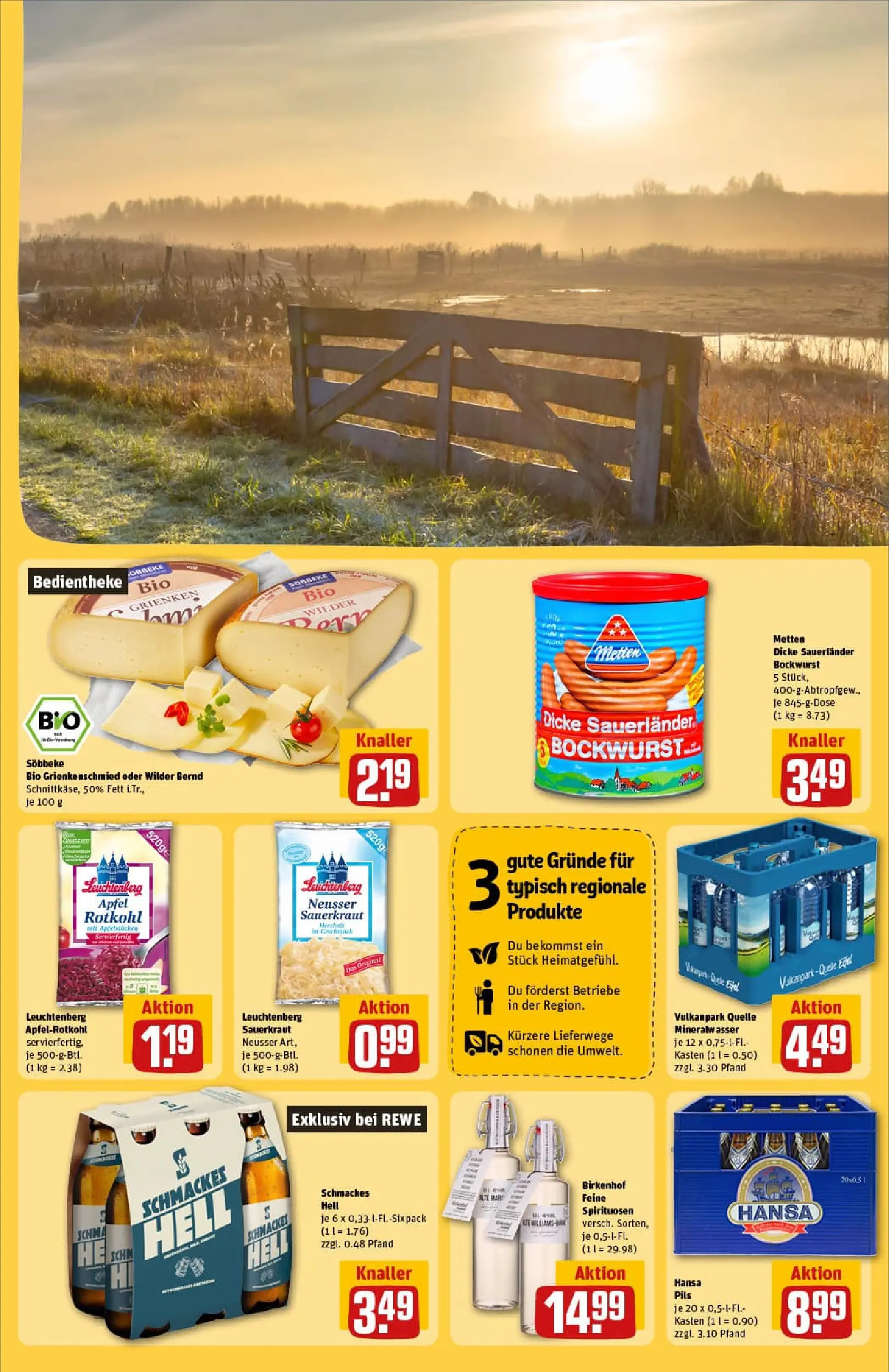 REWE Prospekt ab 29.12.2025 zum Blättern » Angebote | Seite: 21 | Produkte: Bockwurst, Pils, Äpfel, Mineralwasser