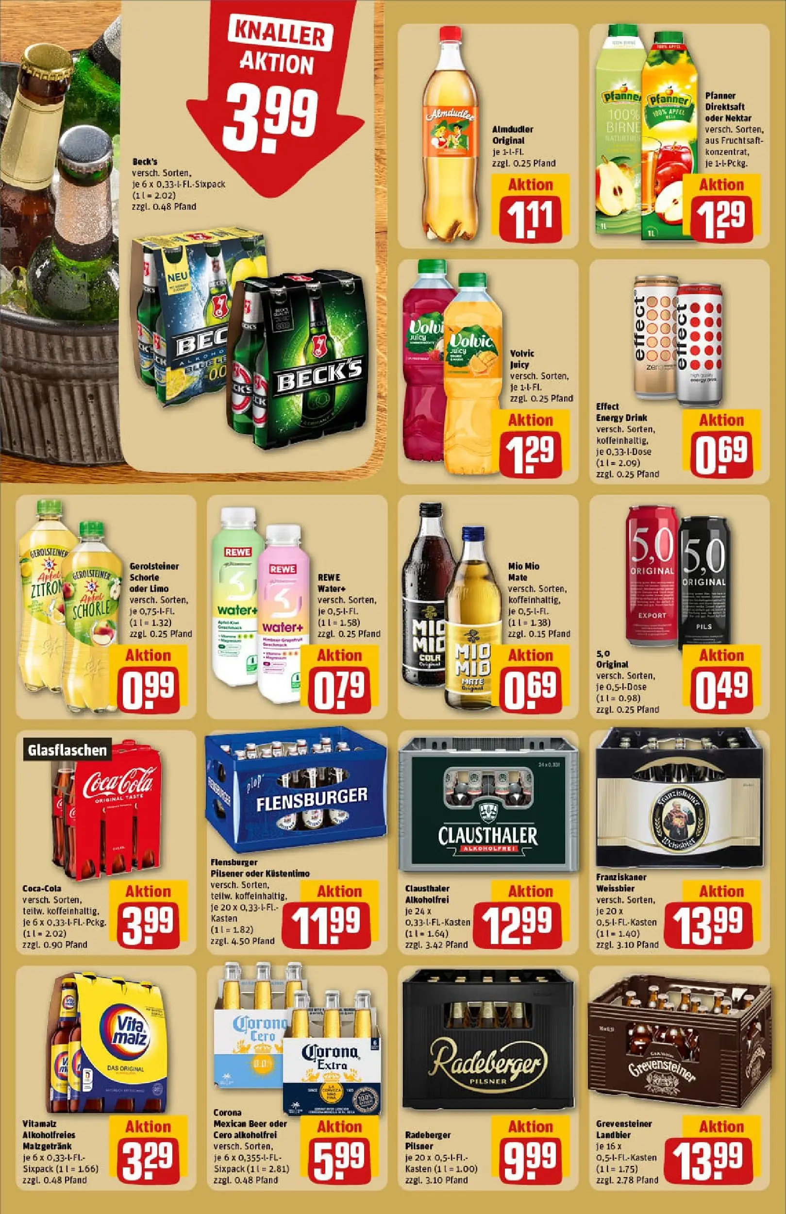 REWE Prospekt ab 29.12.2025 zum Blättern » Angebote | Seite: 16 | Produkte: Bier, Weißbier, Mio mio mate, Saft