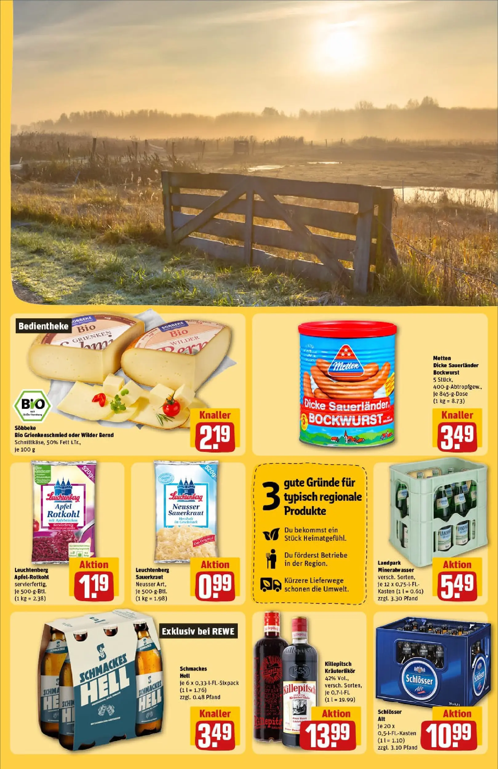 REWE Prospekt ab 29.12.2025 zum Blättern » Angebote | Seite: 21 | Produkte: Bockwurst, Dicke sauerlander bockwurst, Rotkohl, Äpfel