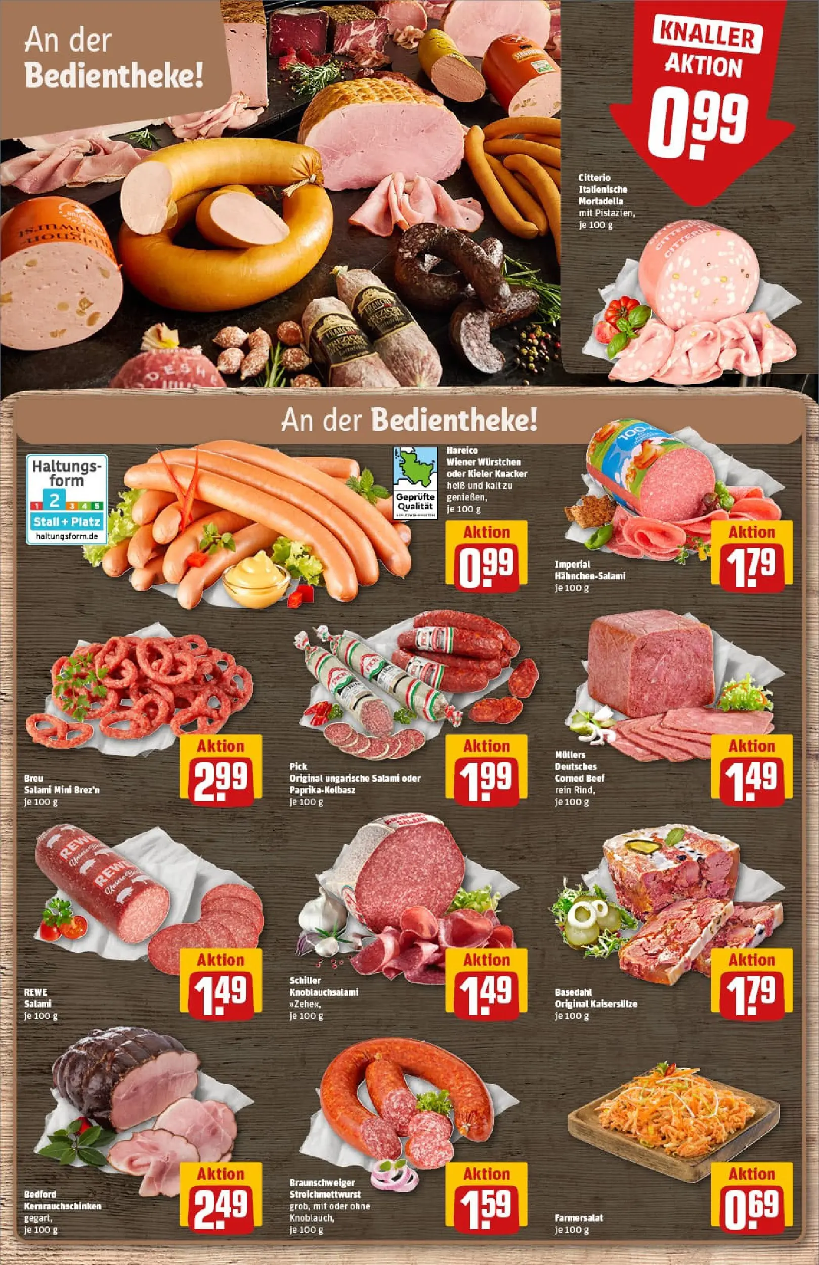 REWE Prospekt ab 29.12.2025 zum Blättern » Angebote | Seite: 10 | Produkte: Wiener wurstchen, Pistazien, Paprika, Salami