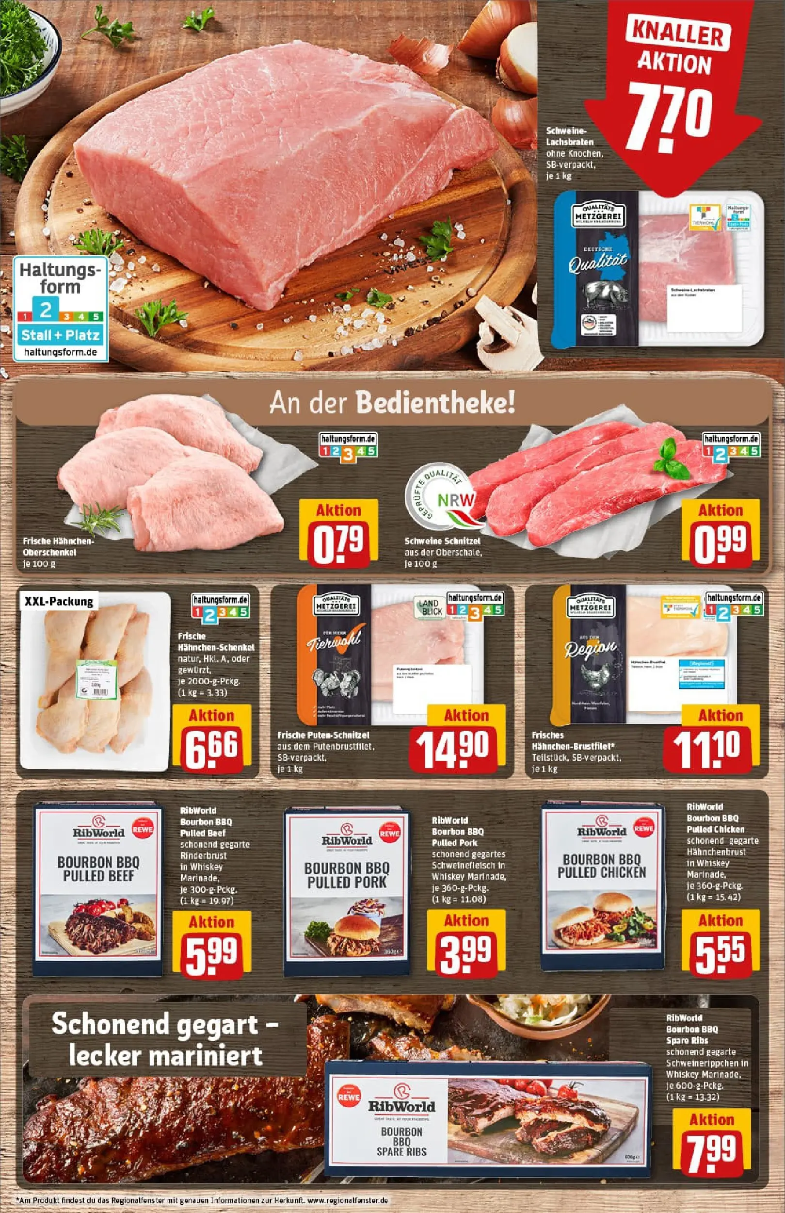 REWE Prospekt ab 29.12.2025 zum Blättern » Angebote | Seite: 8 | Produkte: Hahnchen, Schnitzel, Putenschnitzel, Bourbon