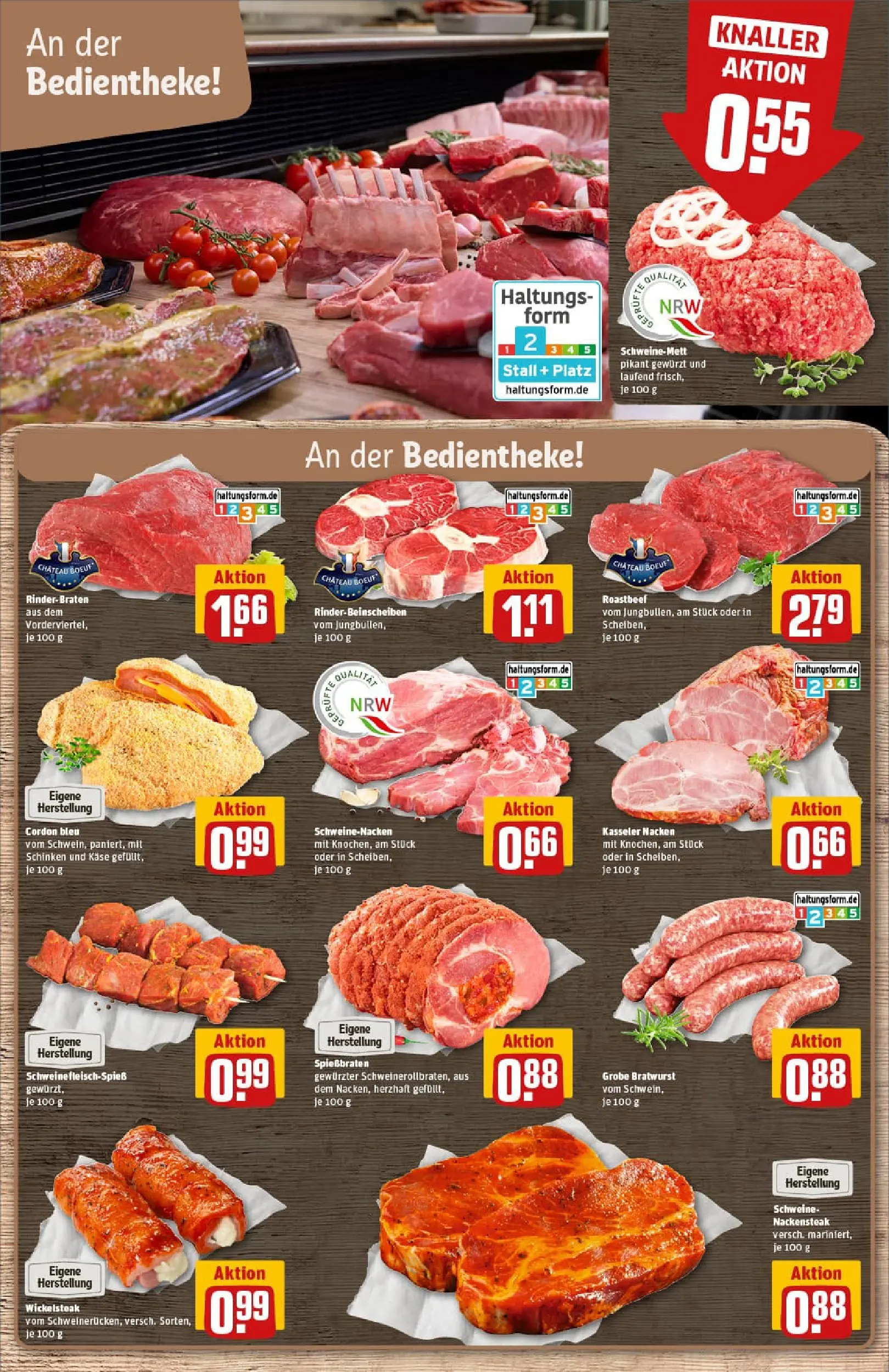 REWE Prospekt ab 29.12.2025 zum Blättern » Angebote | Seite: 9 | Produkte: Bratwurst, Roastbeef, Kasseler nacken, Schinken