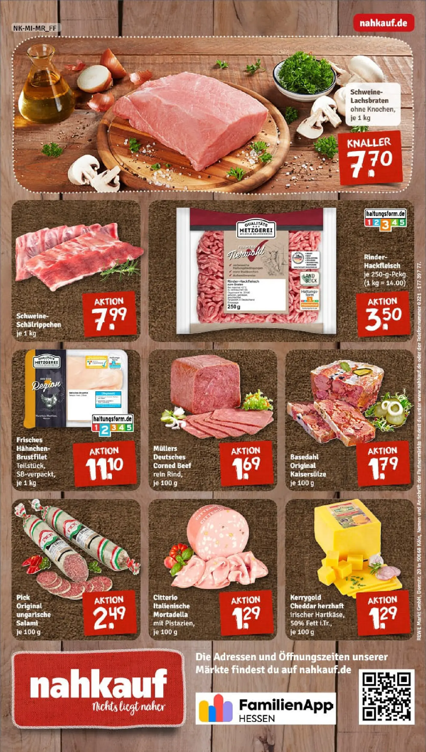 REWE Prospekt ab 29.12.2025 zum Blättern » Angebote | Seite: 8 | Produkte: Hahnchen, Pistazien, Salami, Hackfleisch