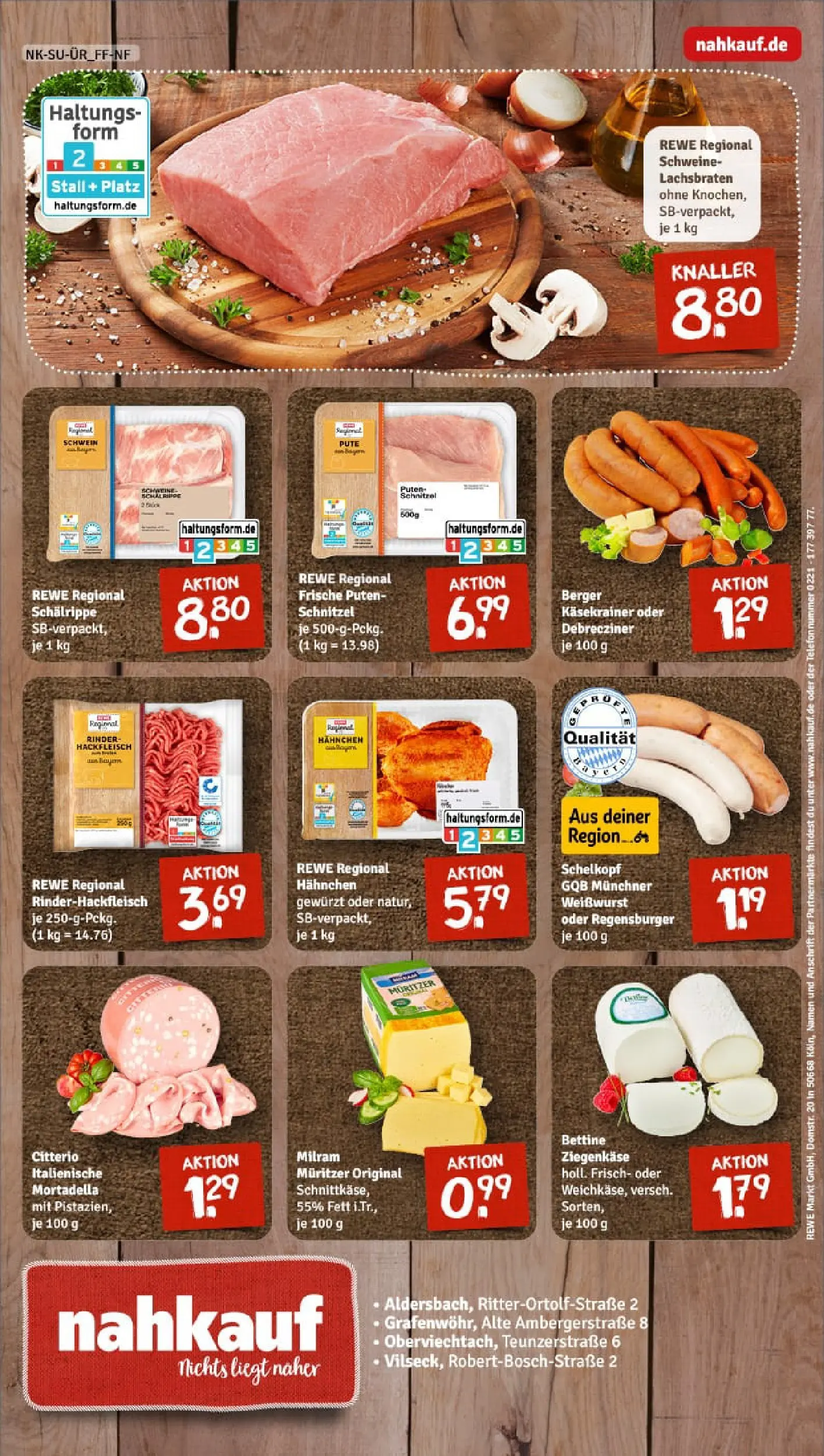 REWE Prospekt ab 29.12.2025 zum Blättern » Angebote | Seite: 8 | Produkte: Pute, Schnitzel, Milram, Hackfleisch
