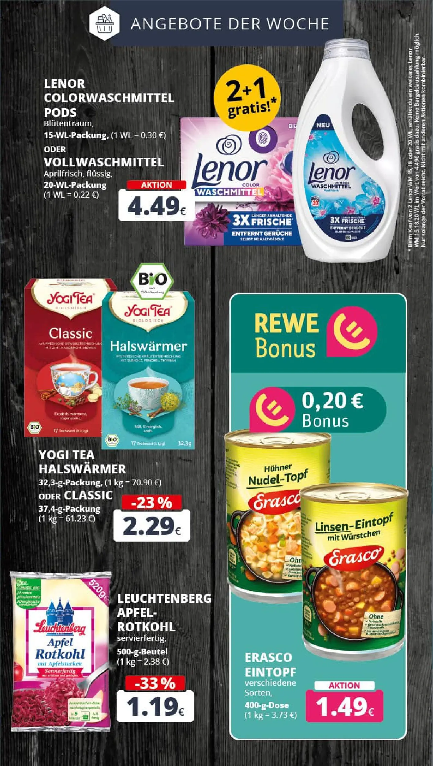 REWE Prospekt ab 29.12.2025 zum Blättern » Angebote | Seite: 6 | Produkte: Lenor, Rotkohl, Apple, Waschmittel