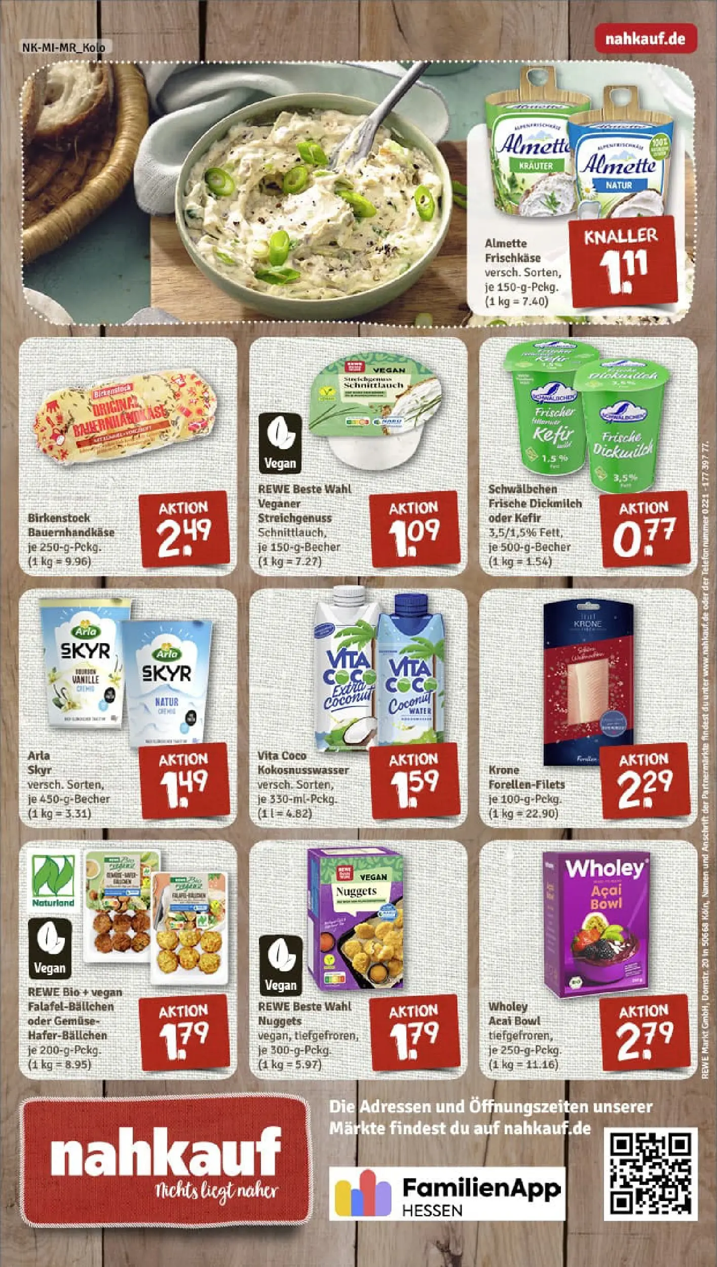 REWE Prospekt ab 29.12.2025 zum Blättern » Angebote | Seite: 8 | Produkte: Kefir, Skyr, Arla skyr, Telefon