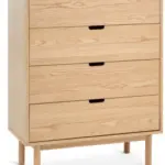 JYSK JYSK Comodă 4 sertare STUBBERUP stejar natur