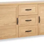 JYSK Bufet JUNGEN 2 uși 3 sertare stejar cald