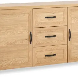 JYSK Bufet JUNGEN 2 uși 3 sertare stejar cald
